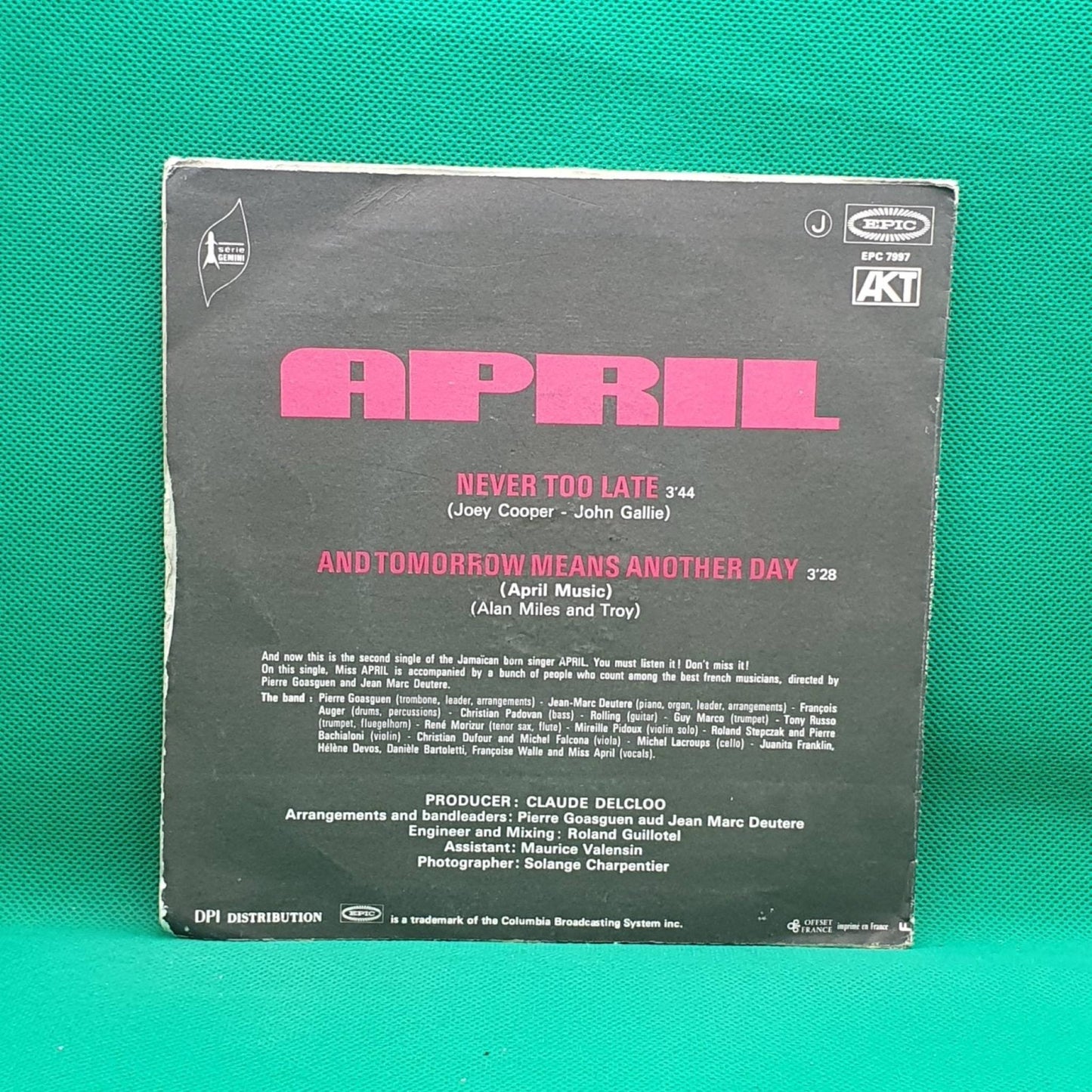 April ‎– Never Too Late - Vinyl Store Online