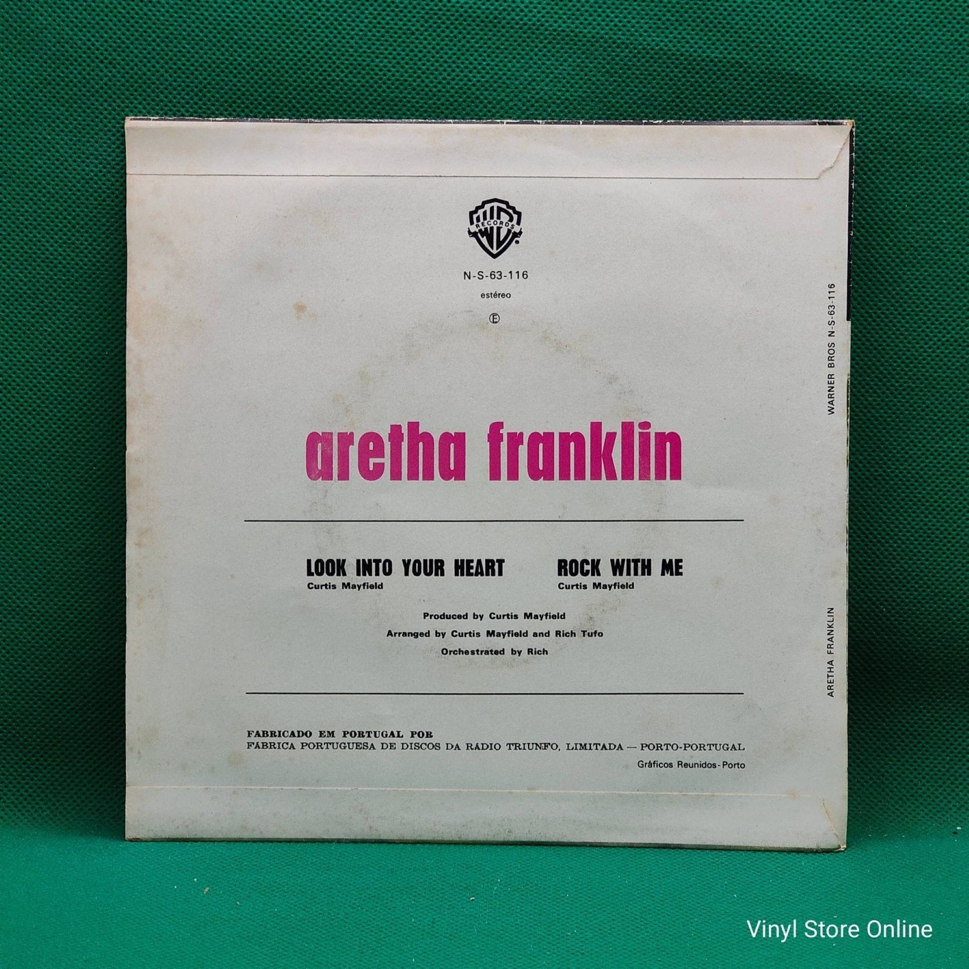Aretha Franklin ‎– Look Into Your Heart / Rock With Me - Vinyl Store Online