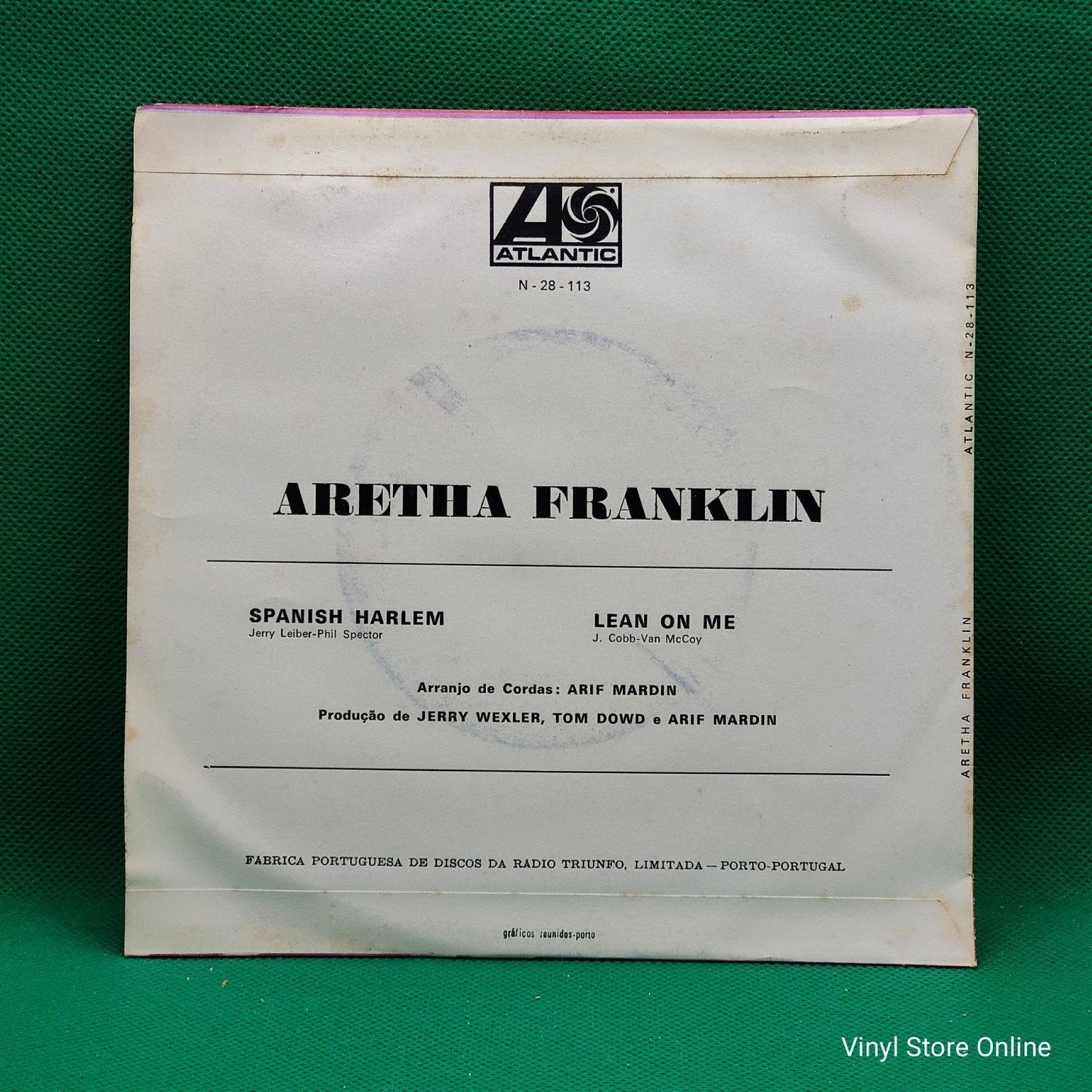 Aretha Franklin ‎– Spanish Harlem / Lean On Me - Vinyl Store Online