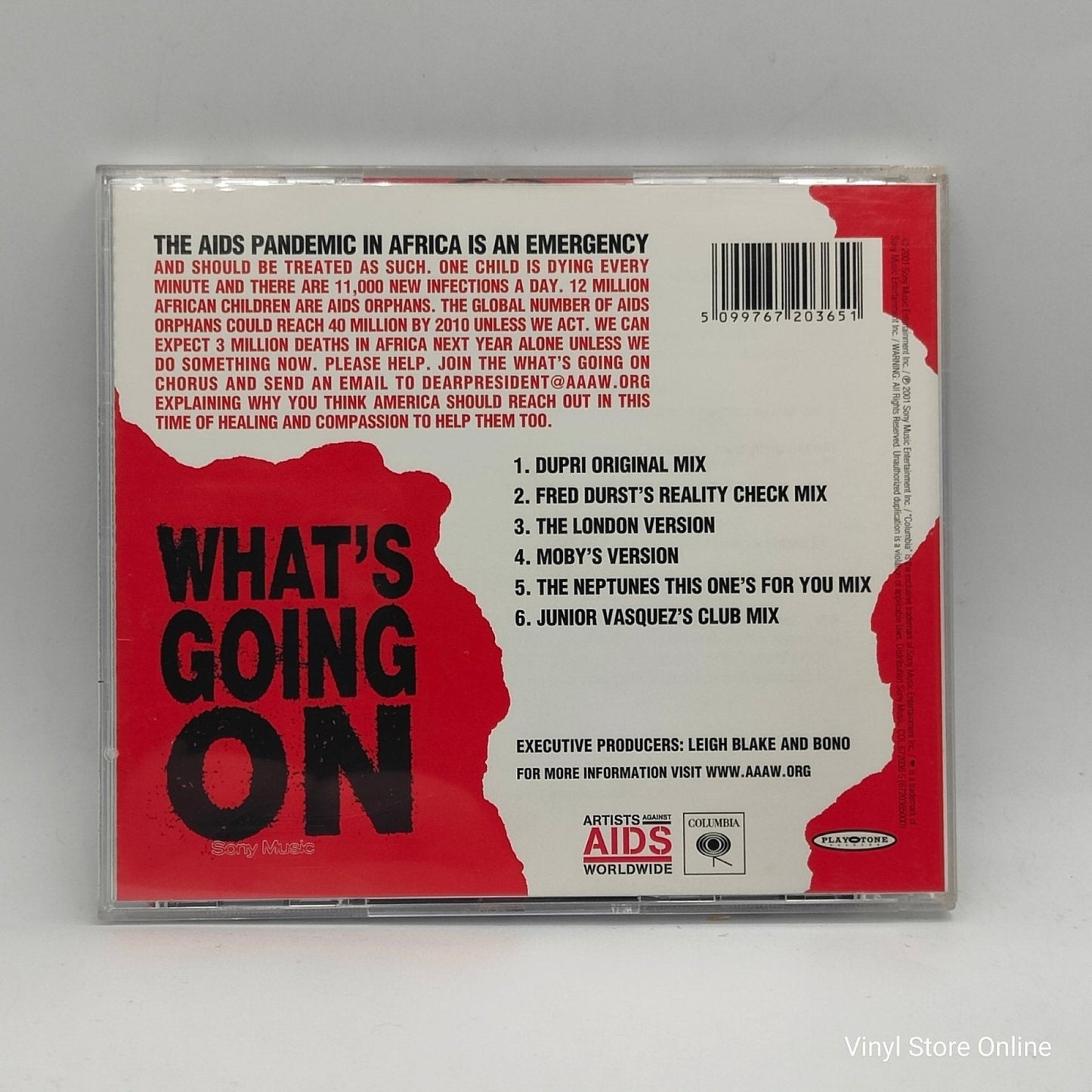 Artists Against AIDS Worldwide ‎– What's Going On - Vinyl Store Online
