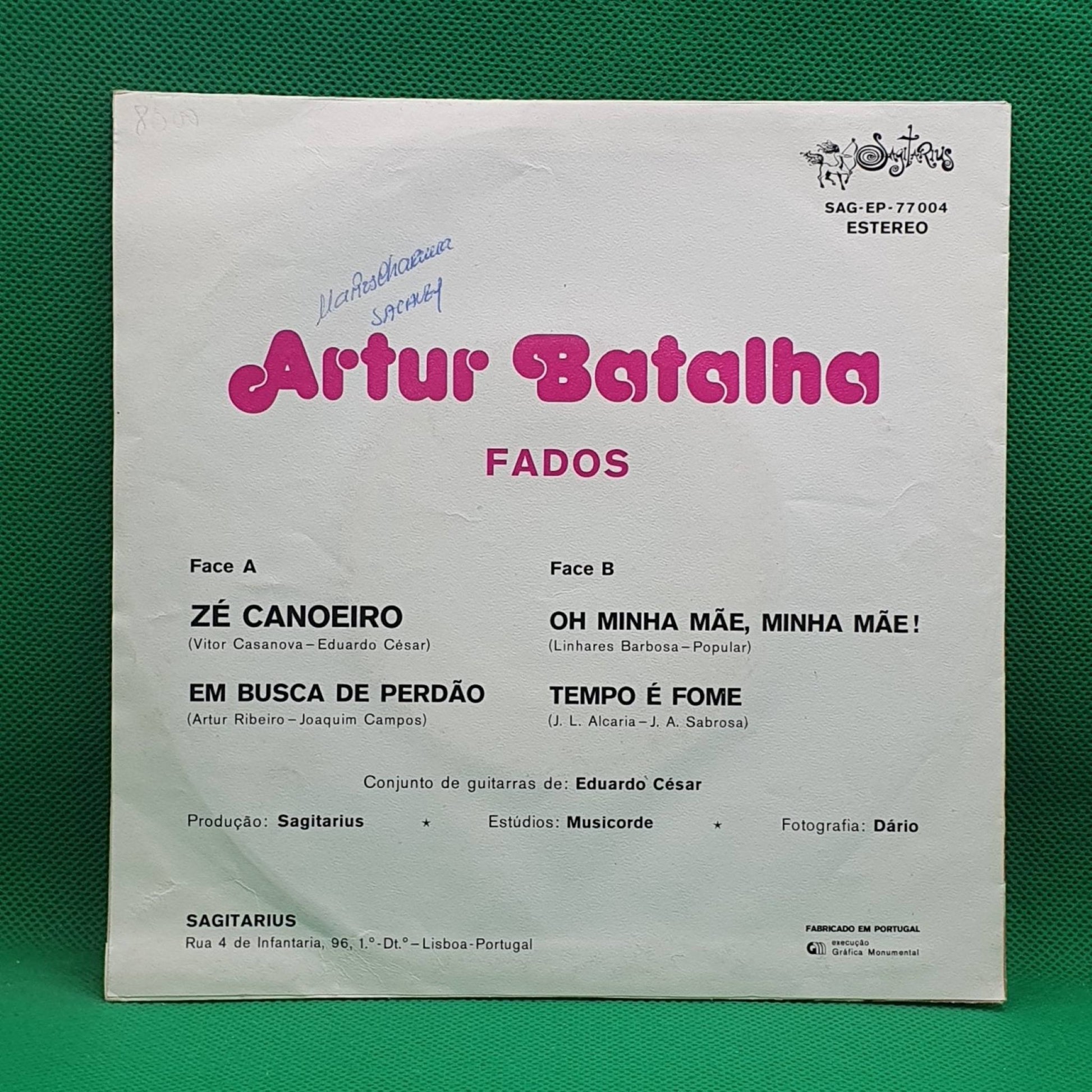 Artur Batalha - Zé Canoeiro - Vinyl Store Online