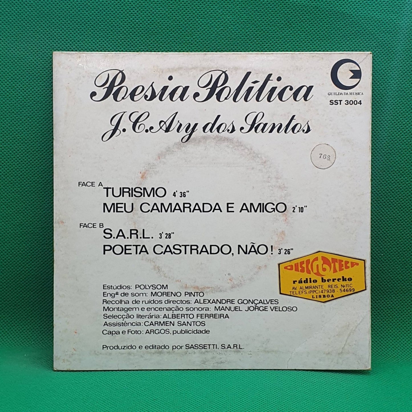Ary Dos Santos ‎– Poesia Política - Vinyl Store Online