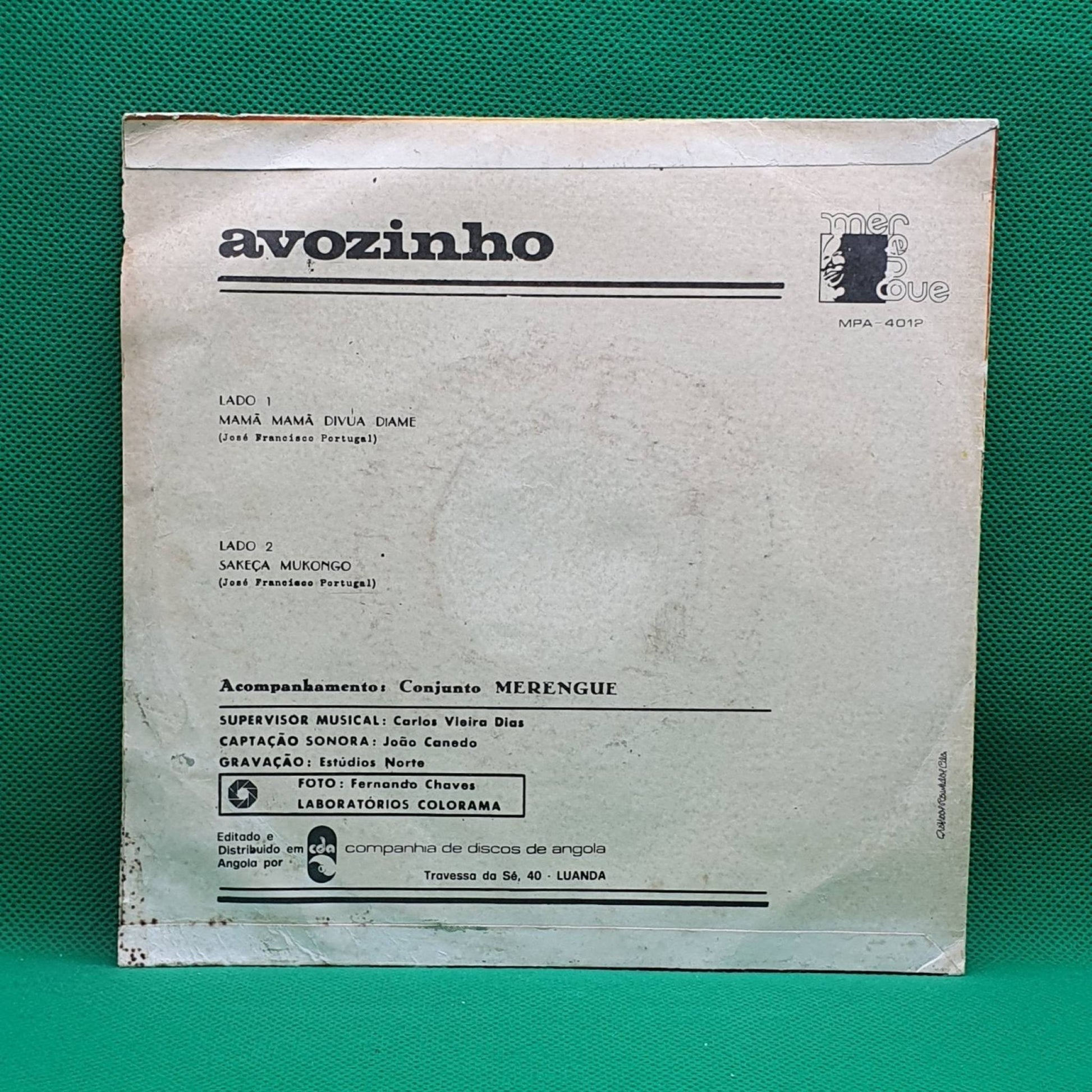 Avozinho ‎– Mamã Mamã Divua Diame / Sakeça Mukongo - Vinyl Store Online
