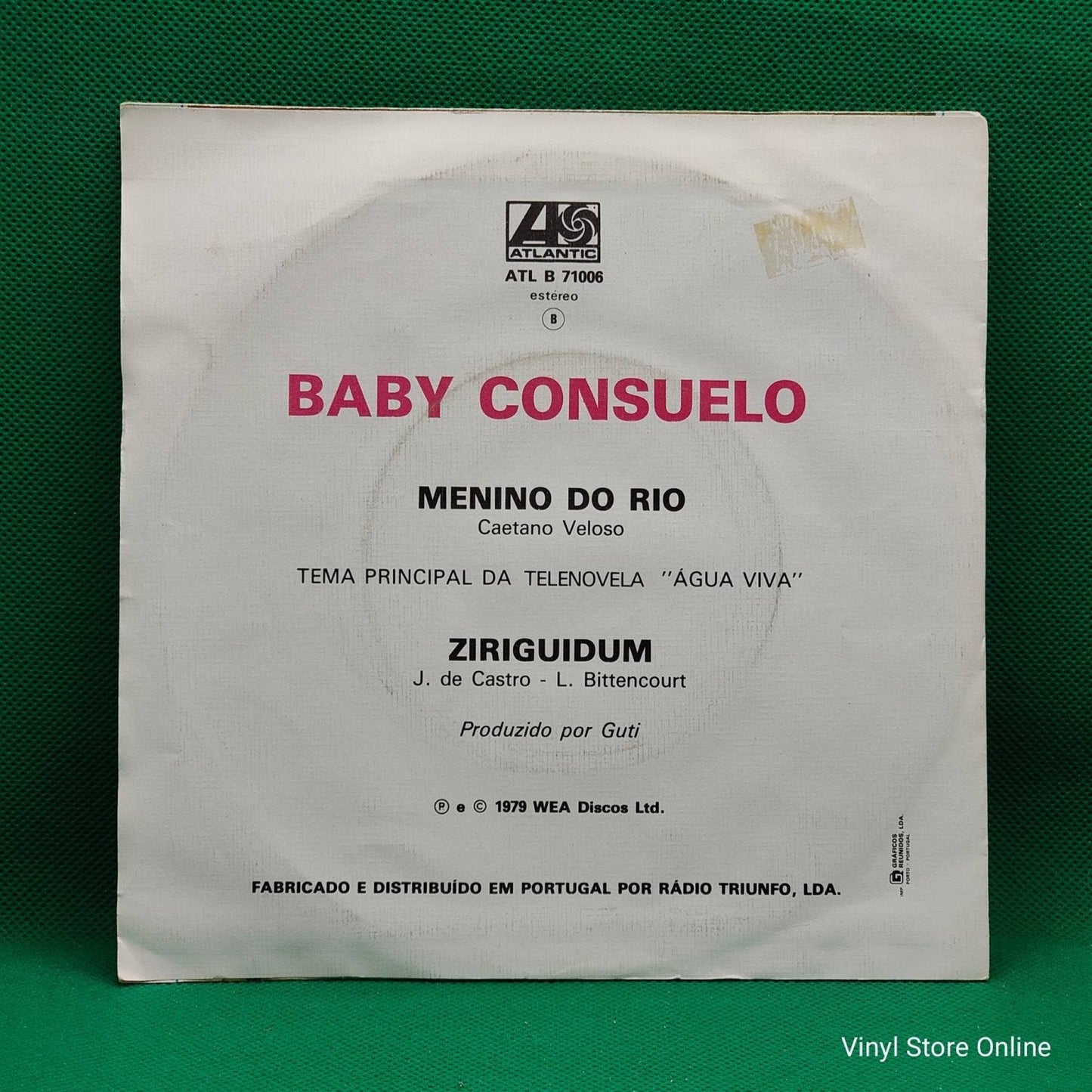 Baby Consuelo ‎– Menino Do Rio - Vinyl Store Online