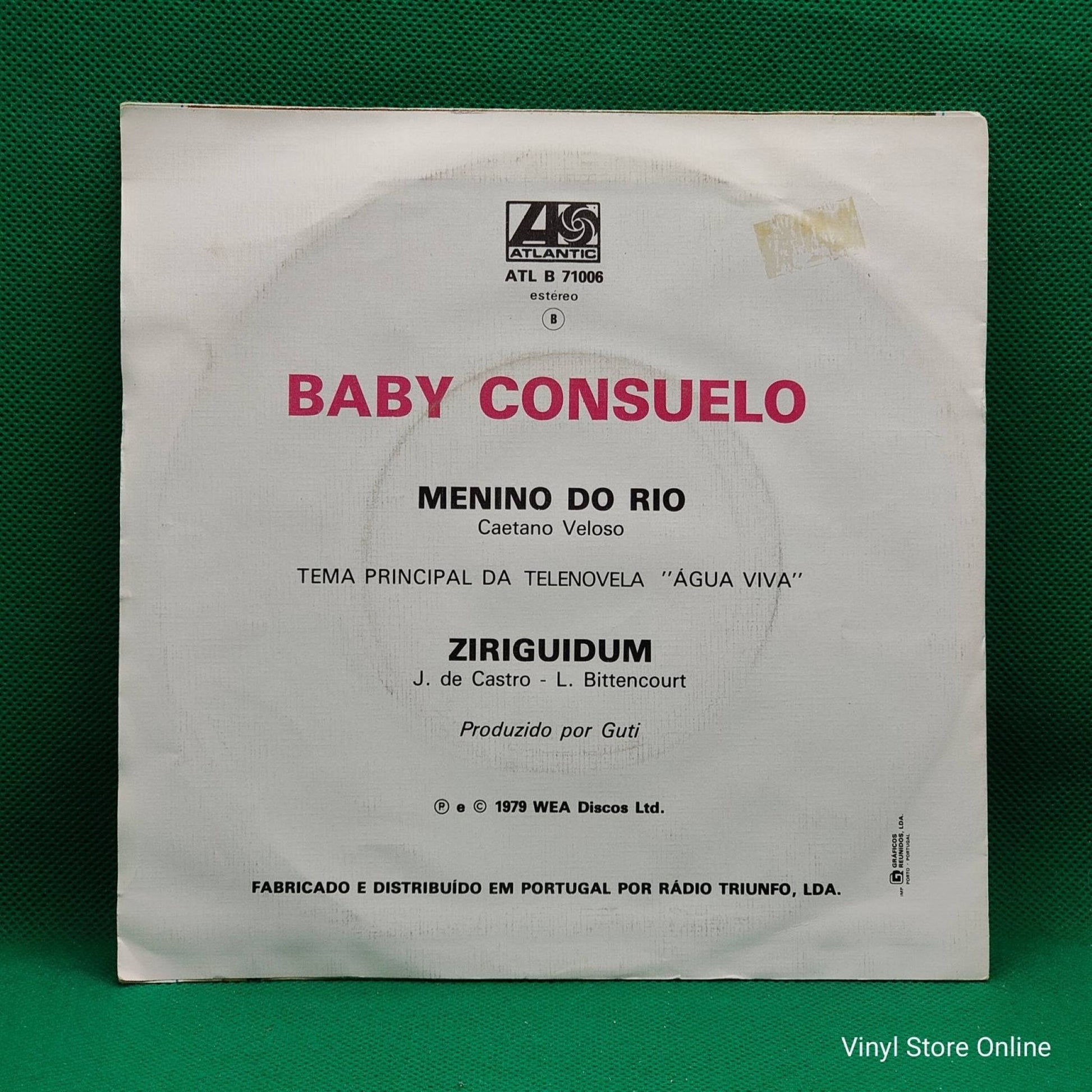 Baby Consuelo ‎– Menino Do Rio - Vinyl Store Online