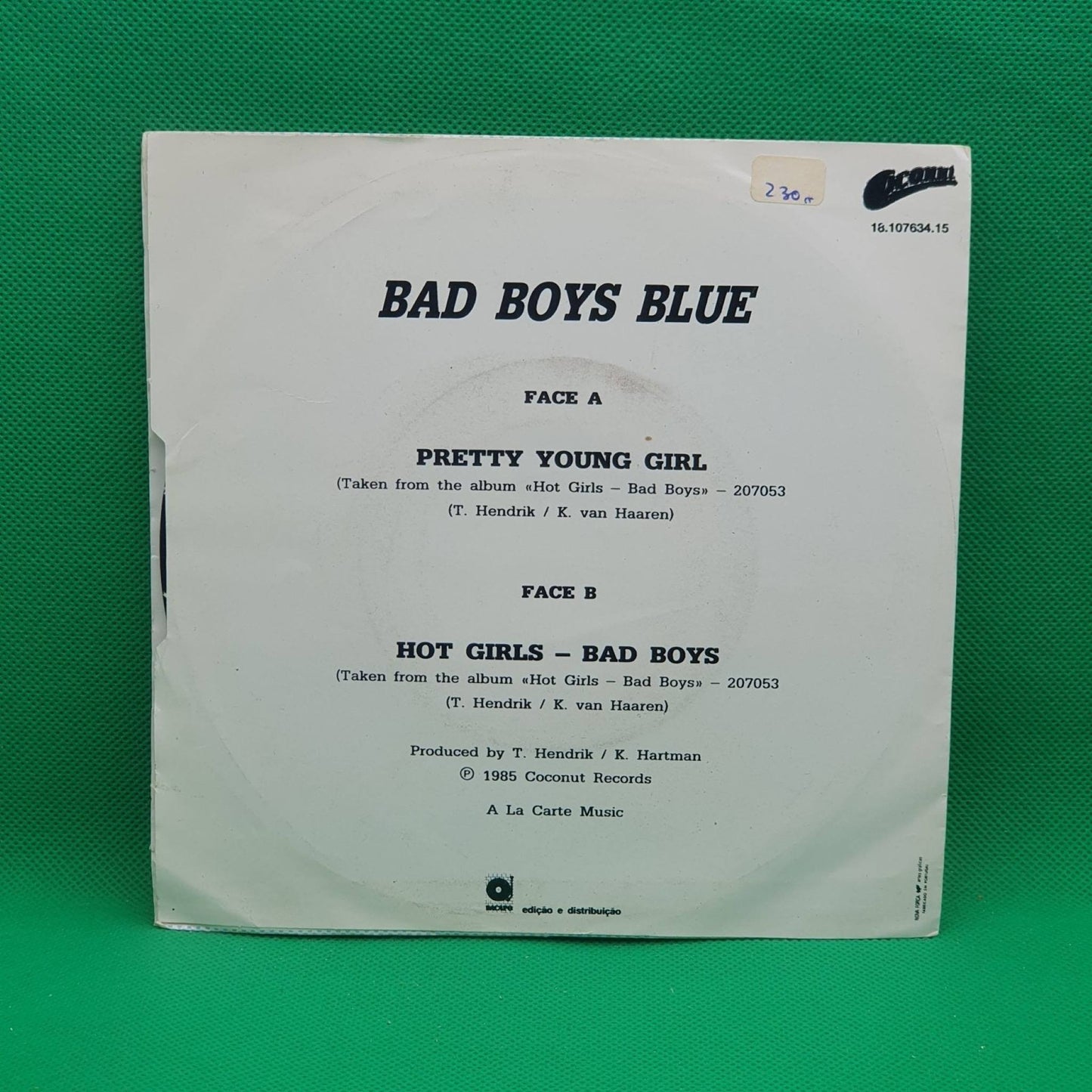Bad Boys Blue ‎– Pretty Young Girl - Vinyl Store Online