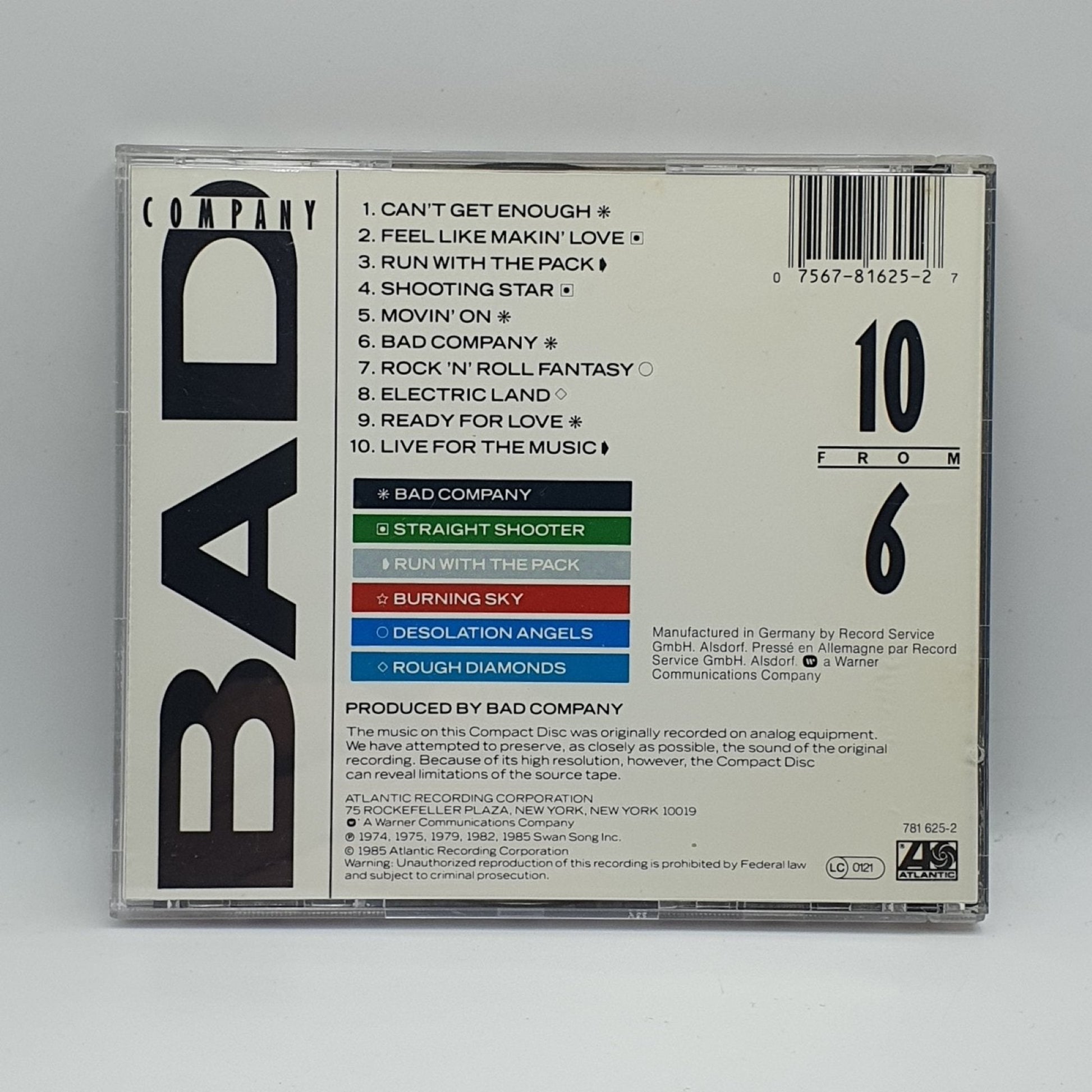 Bad Company – 10 From 6 - Vinyl Store Online