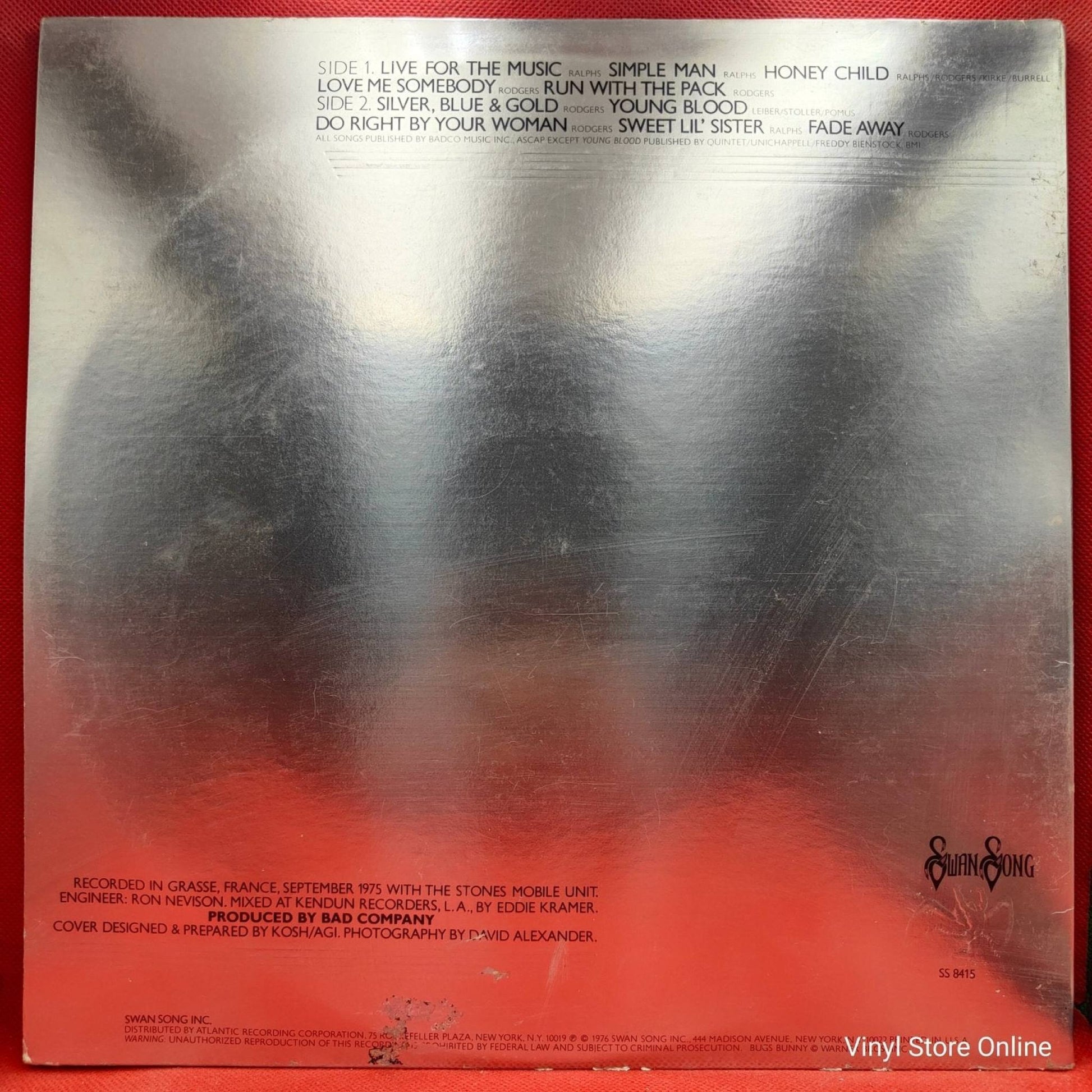 Bad Company ‎– Run With The Pack - Vinyl Store Online