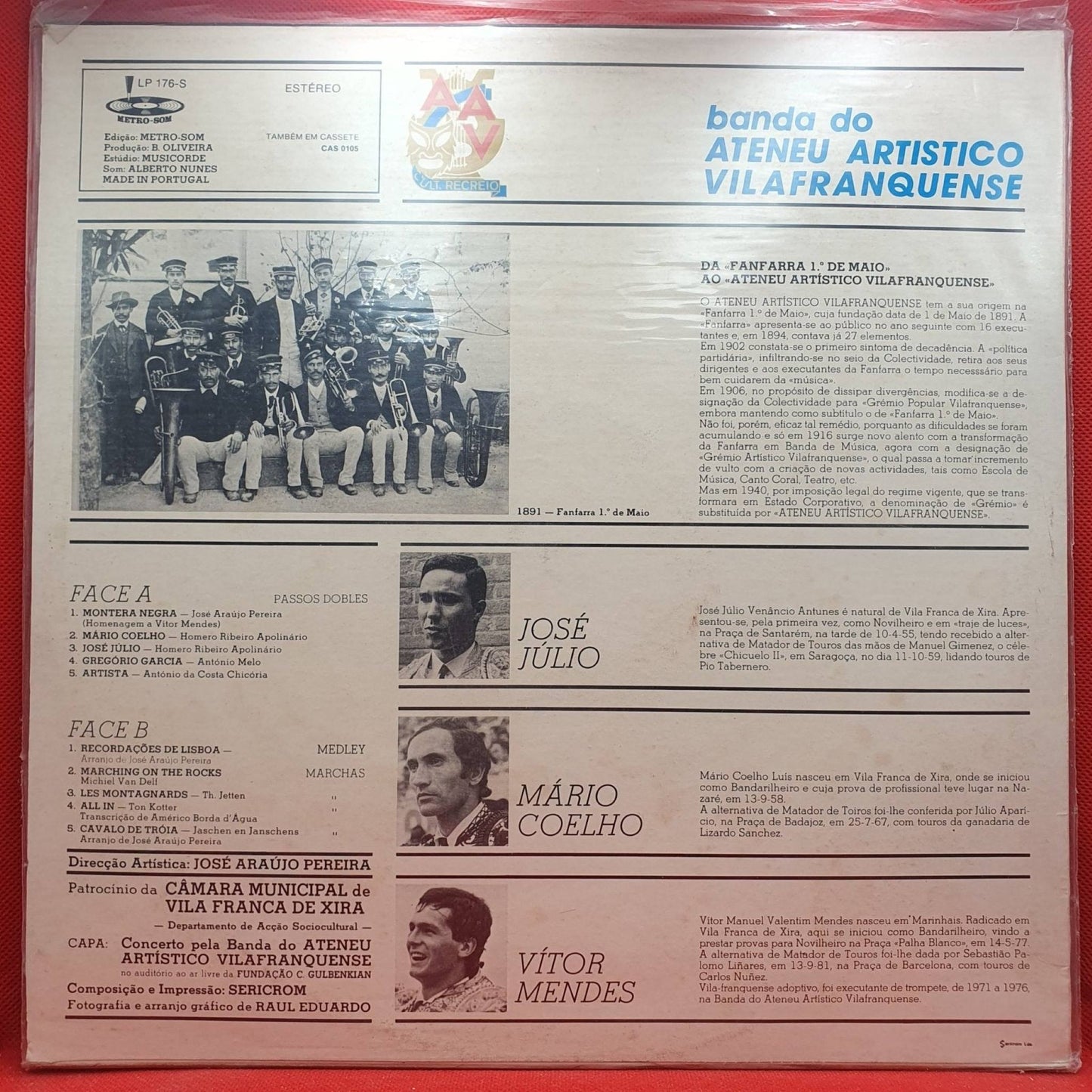 Banda Ateneu Artístico Do Vilafranquense ‎– Passodobles - Vinyl Store Online