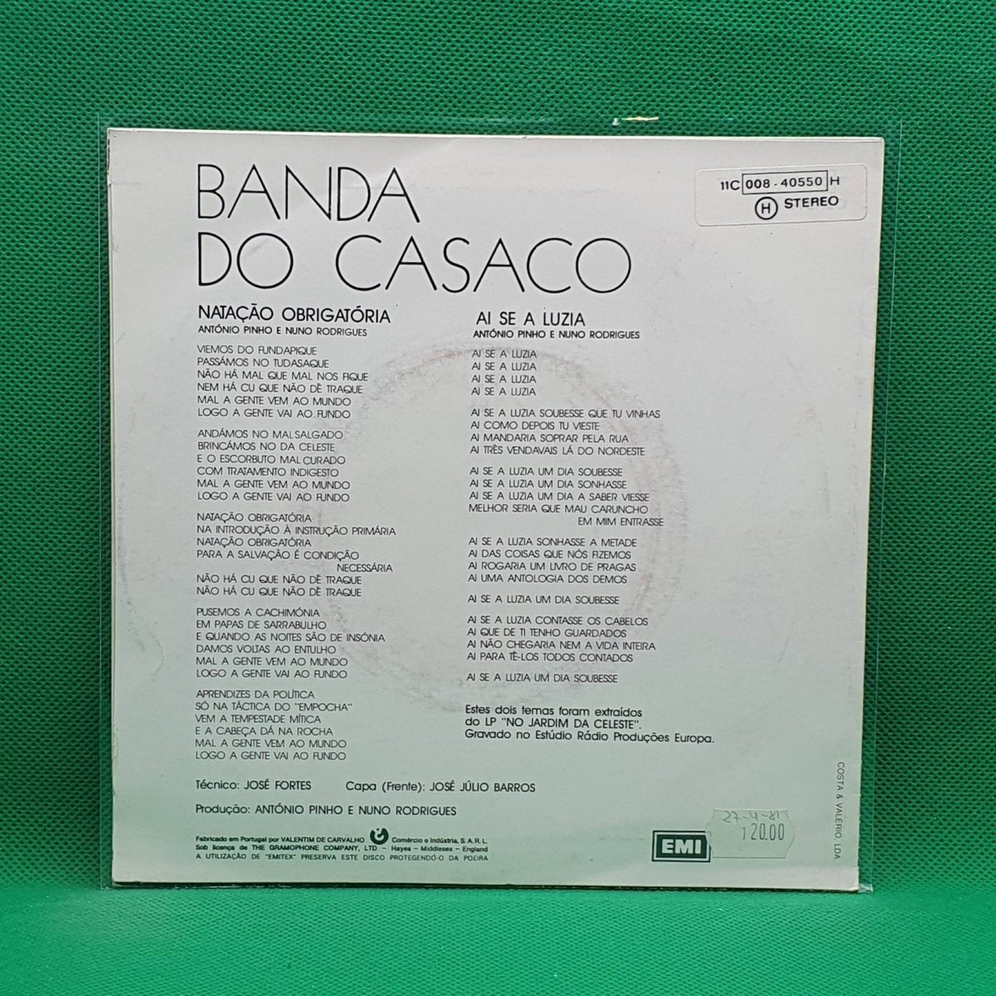 Banda Do Casaco ‎– Natação Obrigatória - Vinyl Store Online