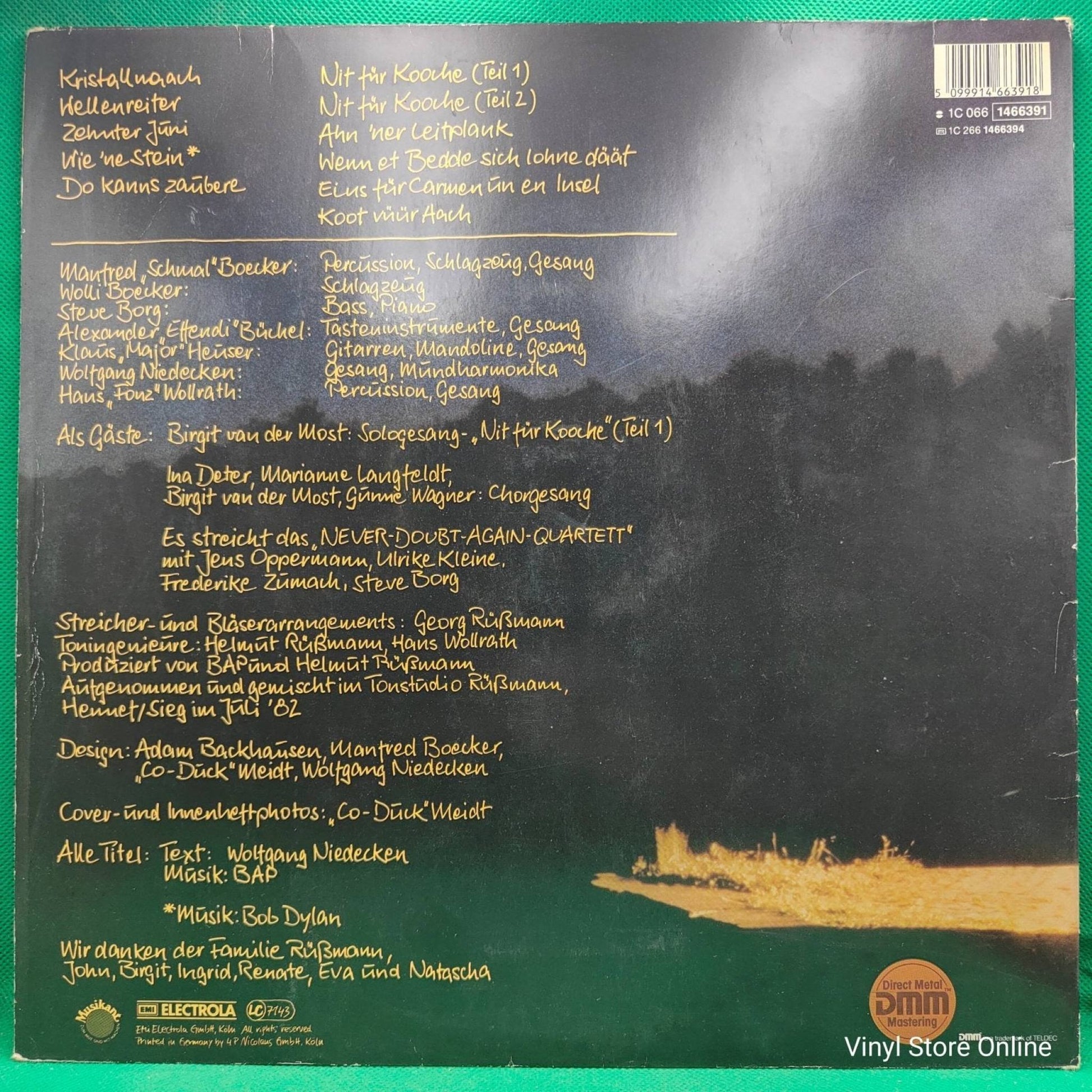 BAP ‎– Vun Drinne Noh Drusse - Vinyl Store Online