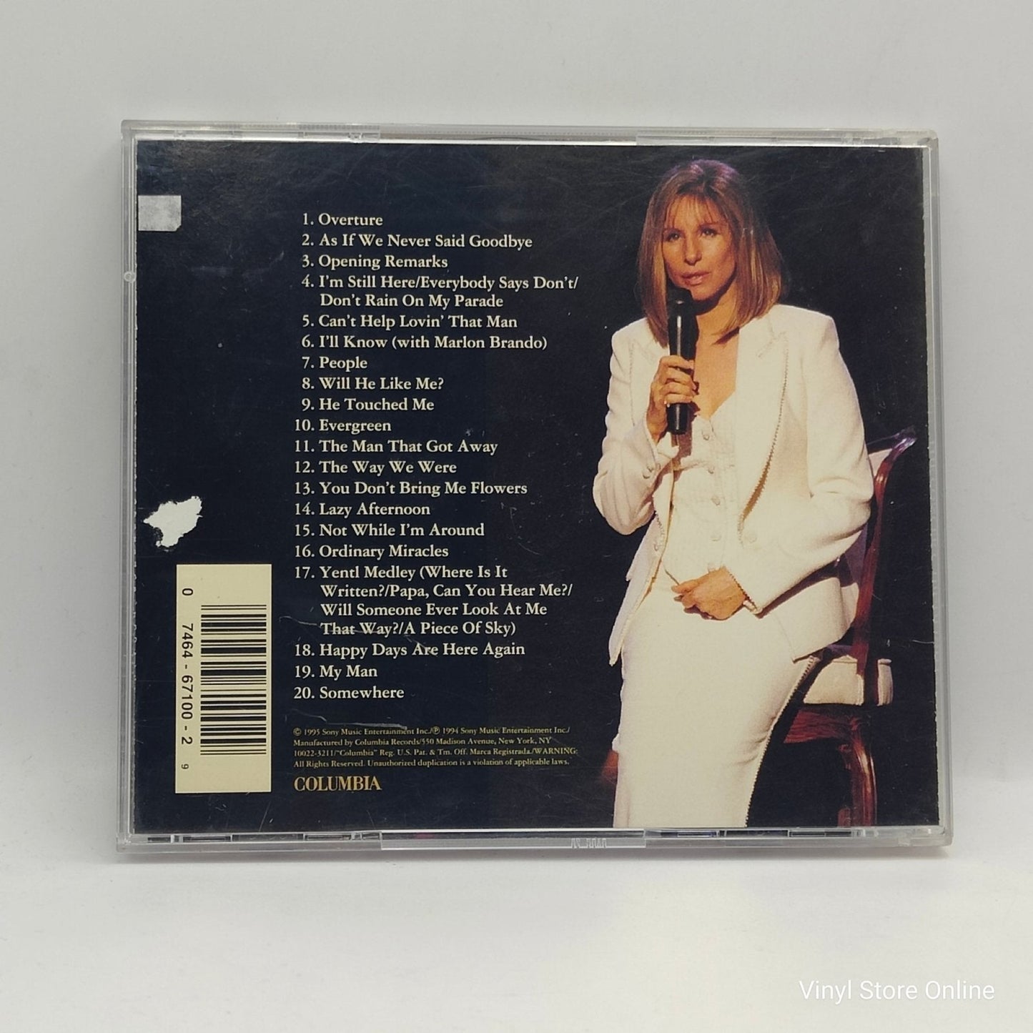 Barbra Streisand ‎– The Concert - Highlights - Vinyl Store Online