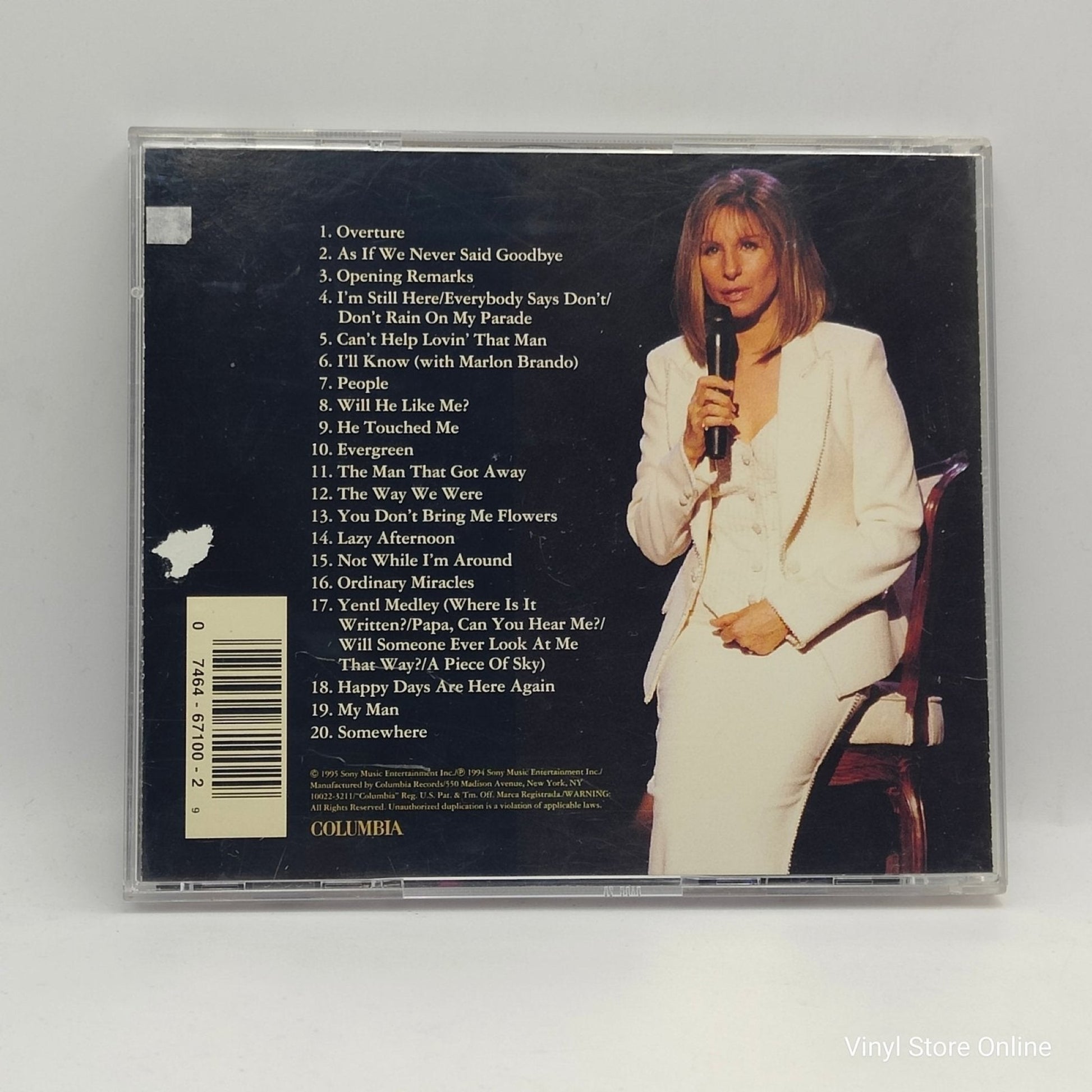 Barbra Streisand ‎– The Concert - Highlights - Vinyl Store Online