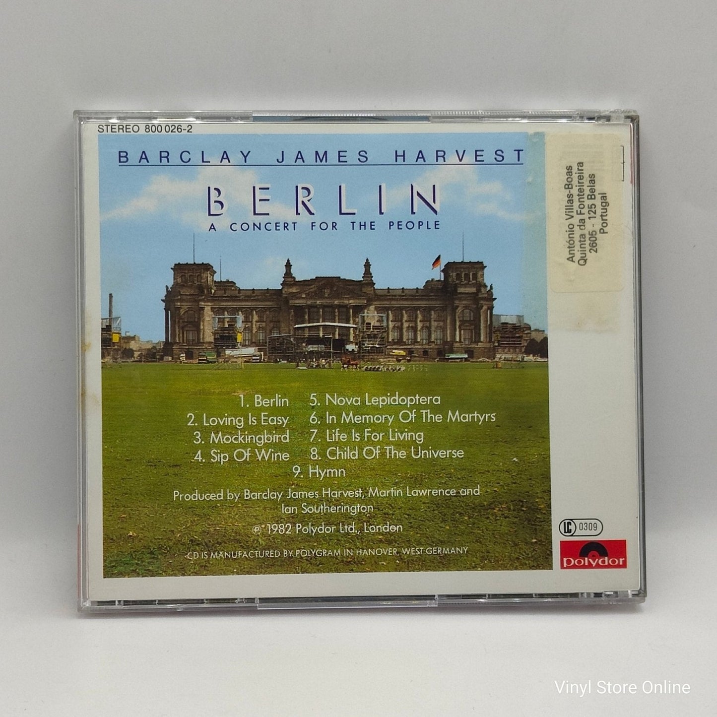 Barclay James Harvest ‎– Berlin - A Concert For The People - Vinyl Store Online