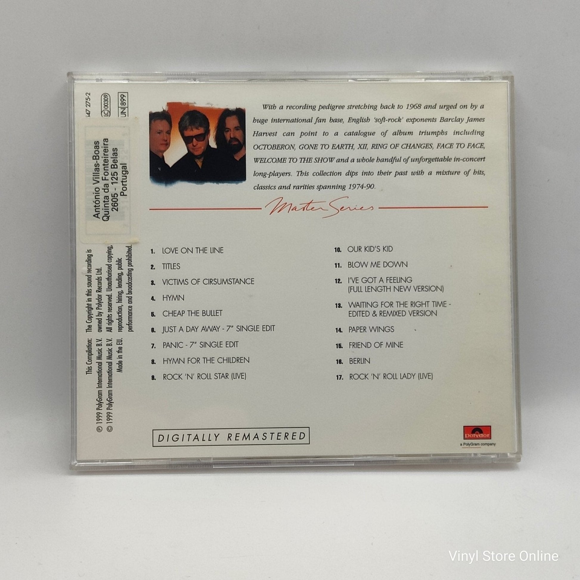 Barclay James Harvest ‎– Master Series - Vinyl Store Online