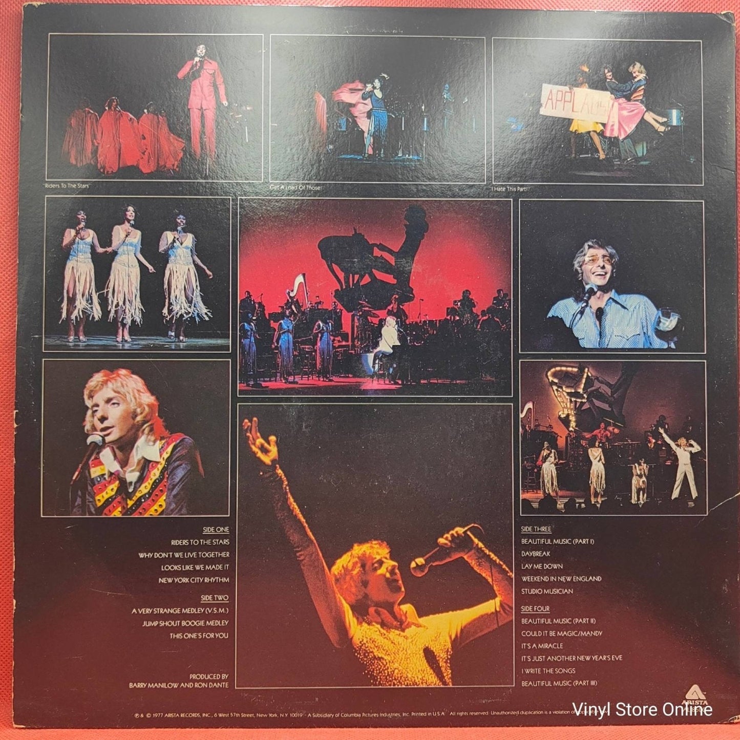 Barry Manilow ‎– Live - Vinyl Store Online