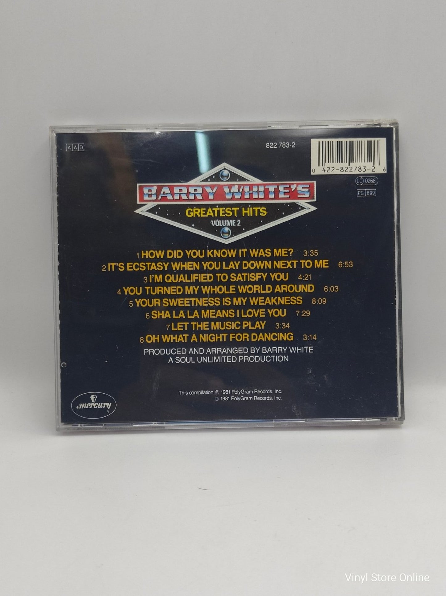 Barry White ‎– Barry White's Greatest Hits Volume 2 - Vinyl Store Online