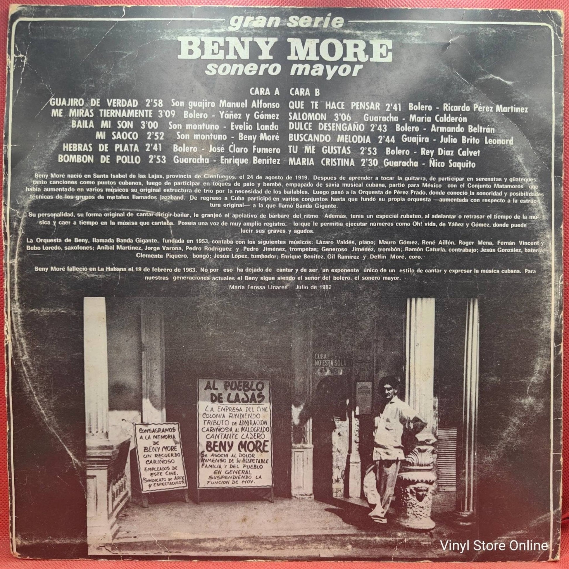 Beny More ‎– Gran Serie Beny More Sonero Mayor Vol. II - Vinyl Store Online