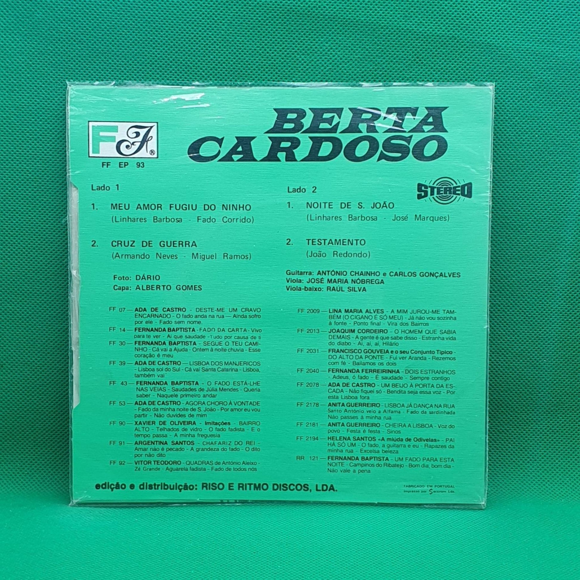 Berta Cardoso ‎– Cruz De Guerra - Vinyl Store Online