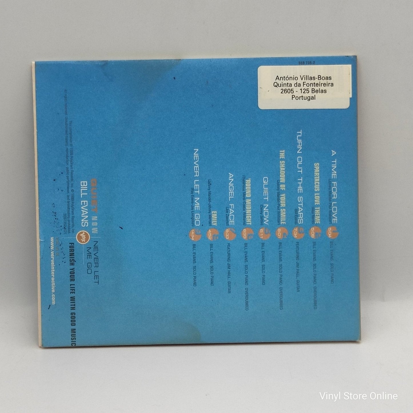 Bill Evans ‎– Never Let Me Go - Vinyl Store Online