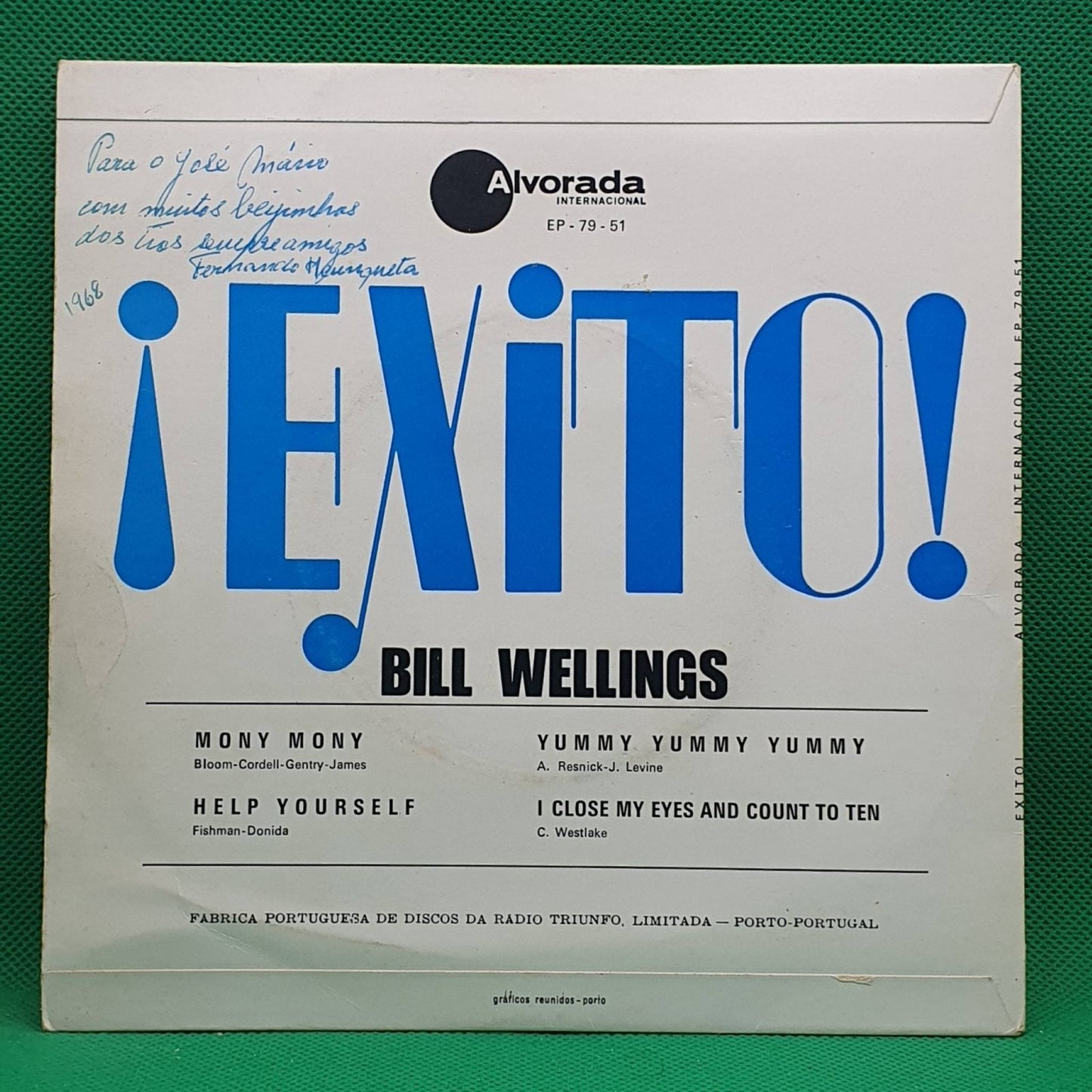 Bill Wellings ‎– Mony Mony - Vinyl Store Online