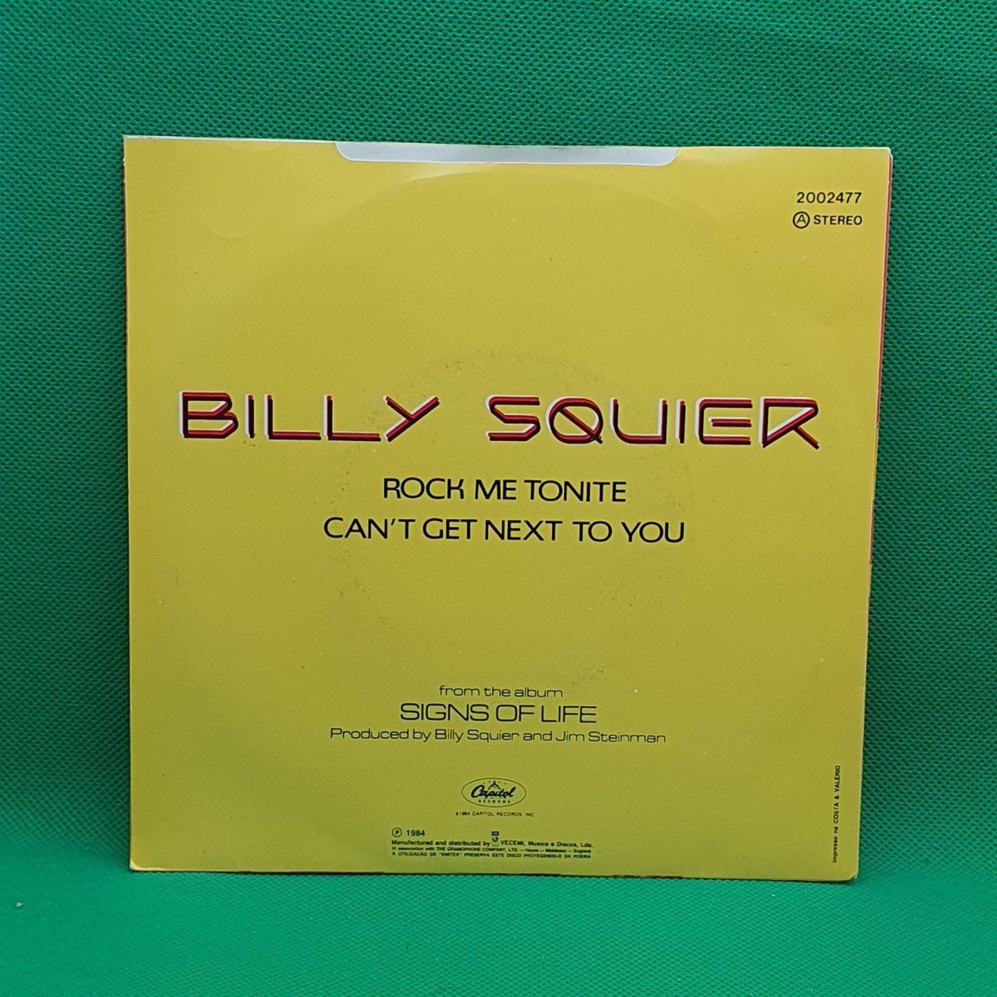 Billy Squier ‎– Rock Me Tonite - Vinyl Store Online