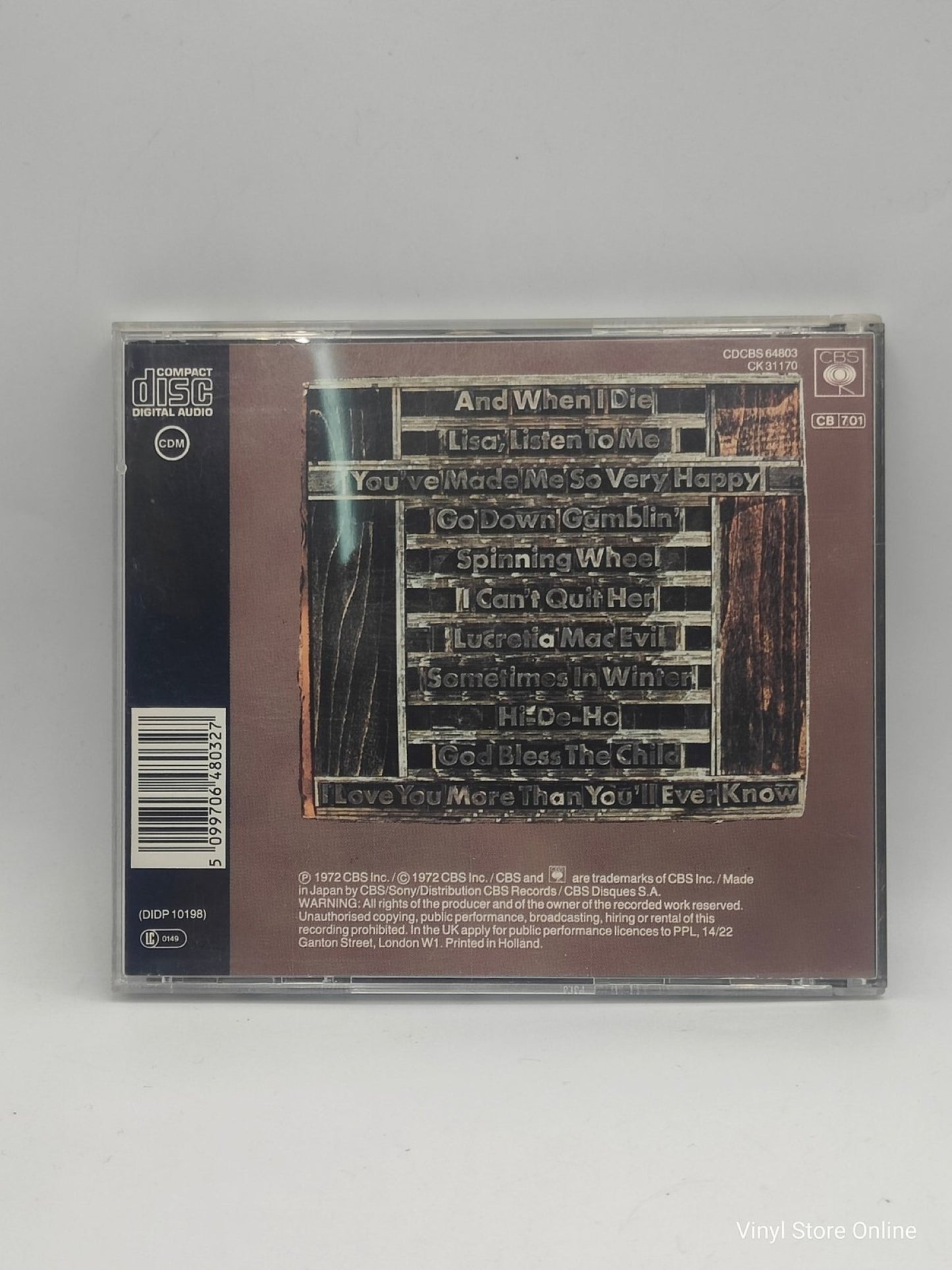 Blood, Sweat And Tears ‎– Greatest Hits - Vinyl Store Online