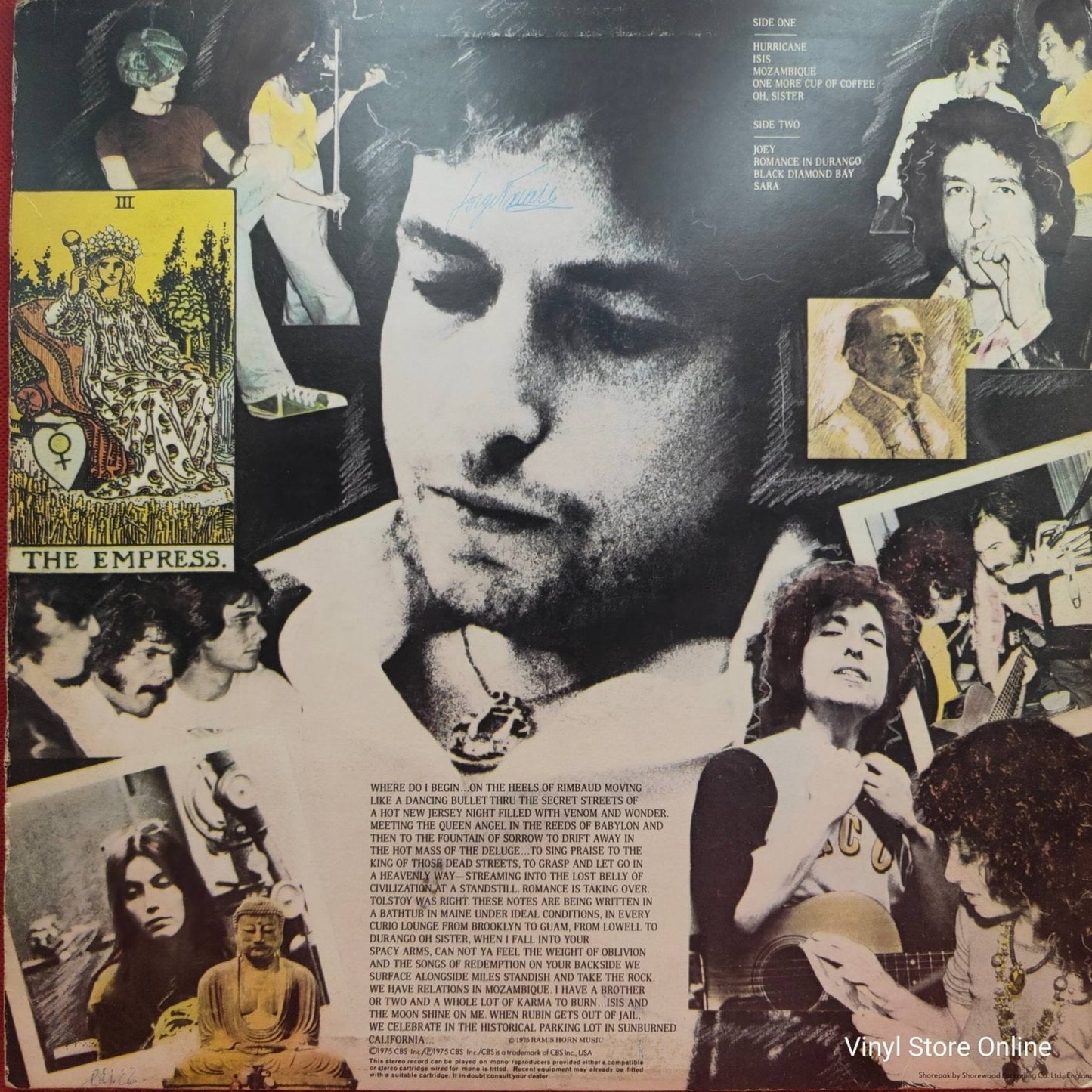 Bob Dylan ‎– Desire - Vinyl Store Online