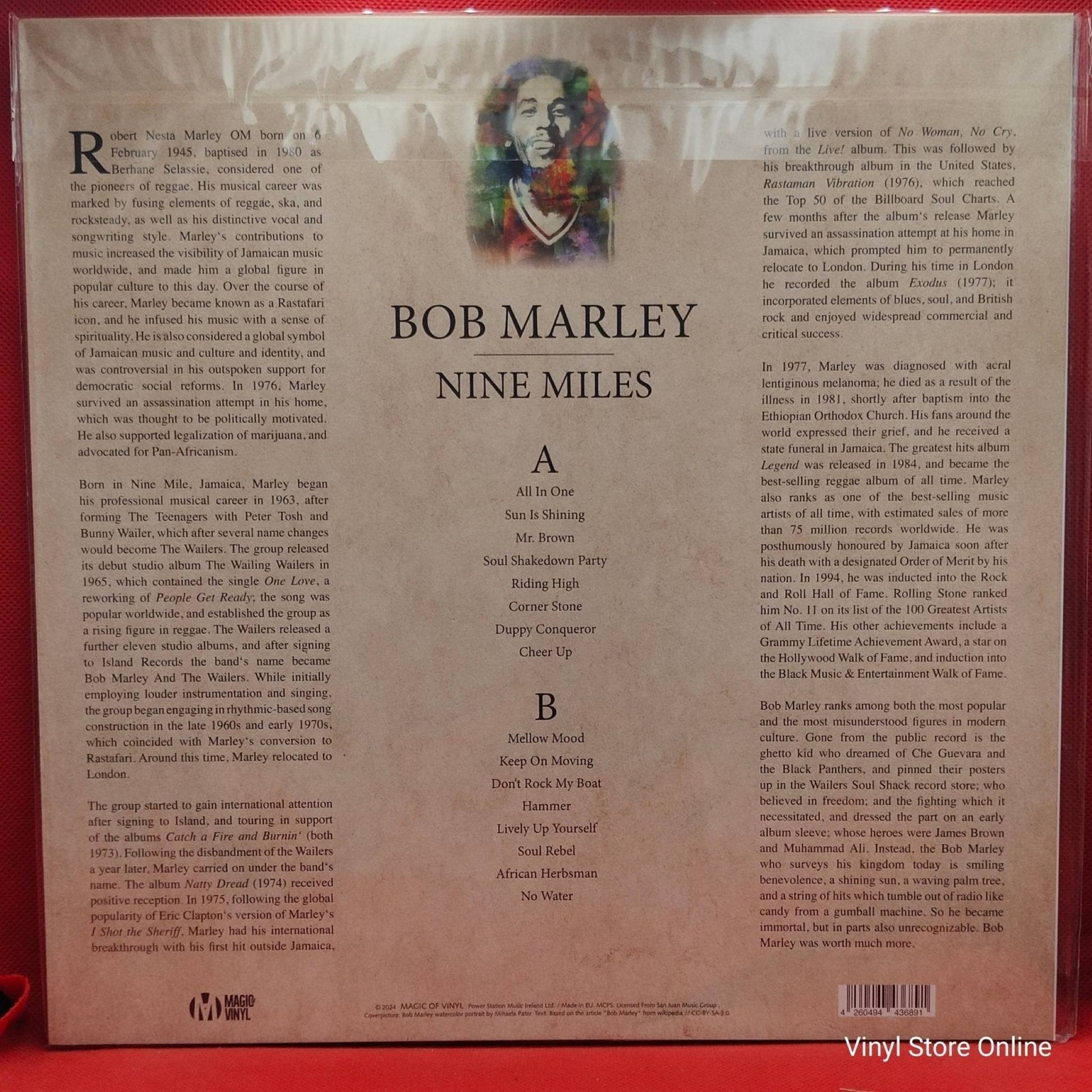 Bob Marley ‎– Nine Miles - Vinyl Store Online
