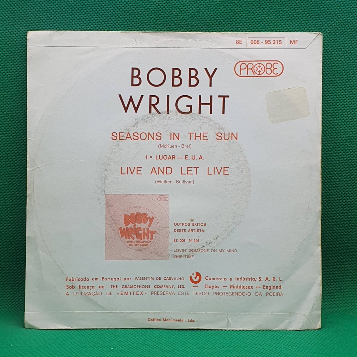 Bobby Wright ‎– Seasons In The Sun - Vinyl Store Online