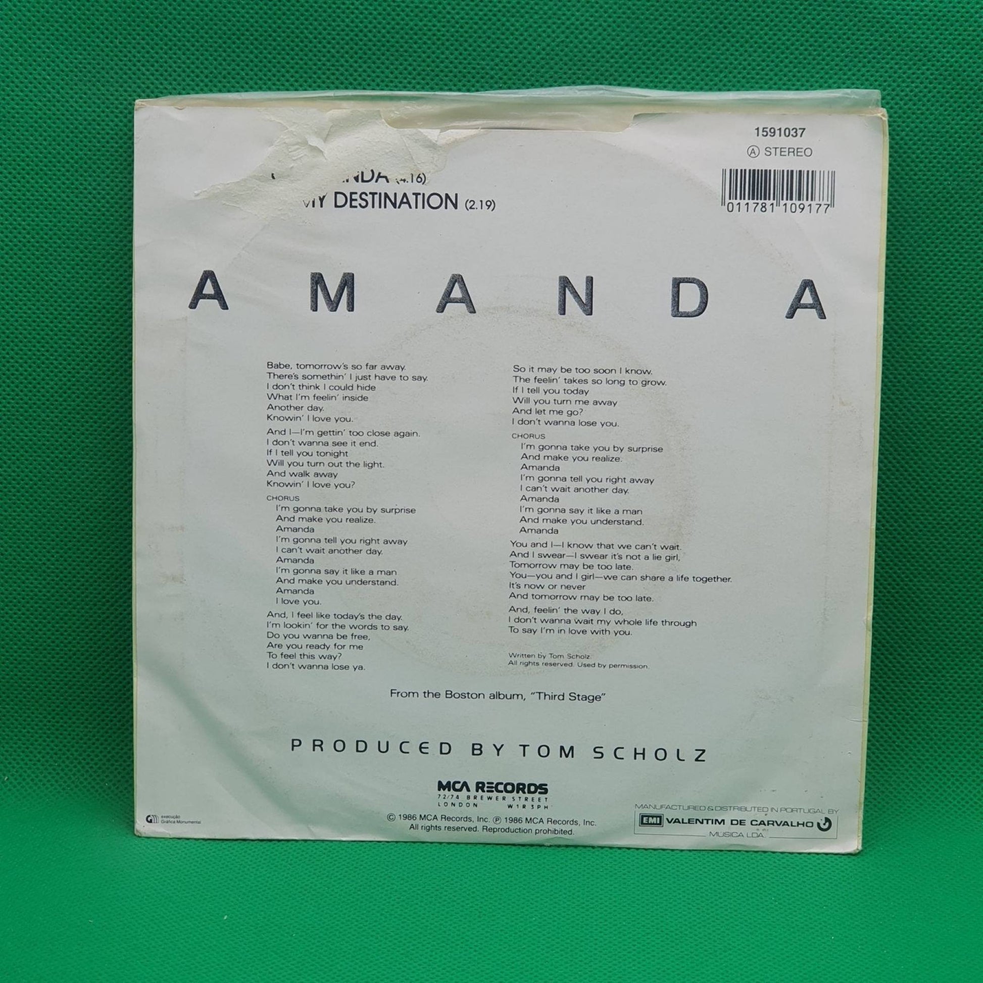Boston ‎– Amanda - Vinyl Store Online