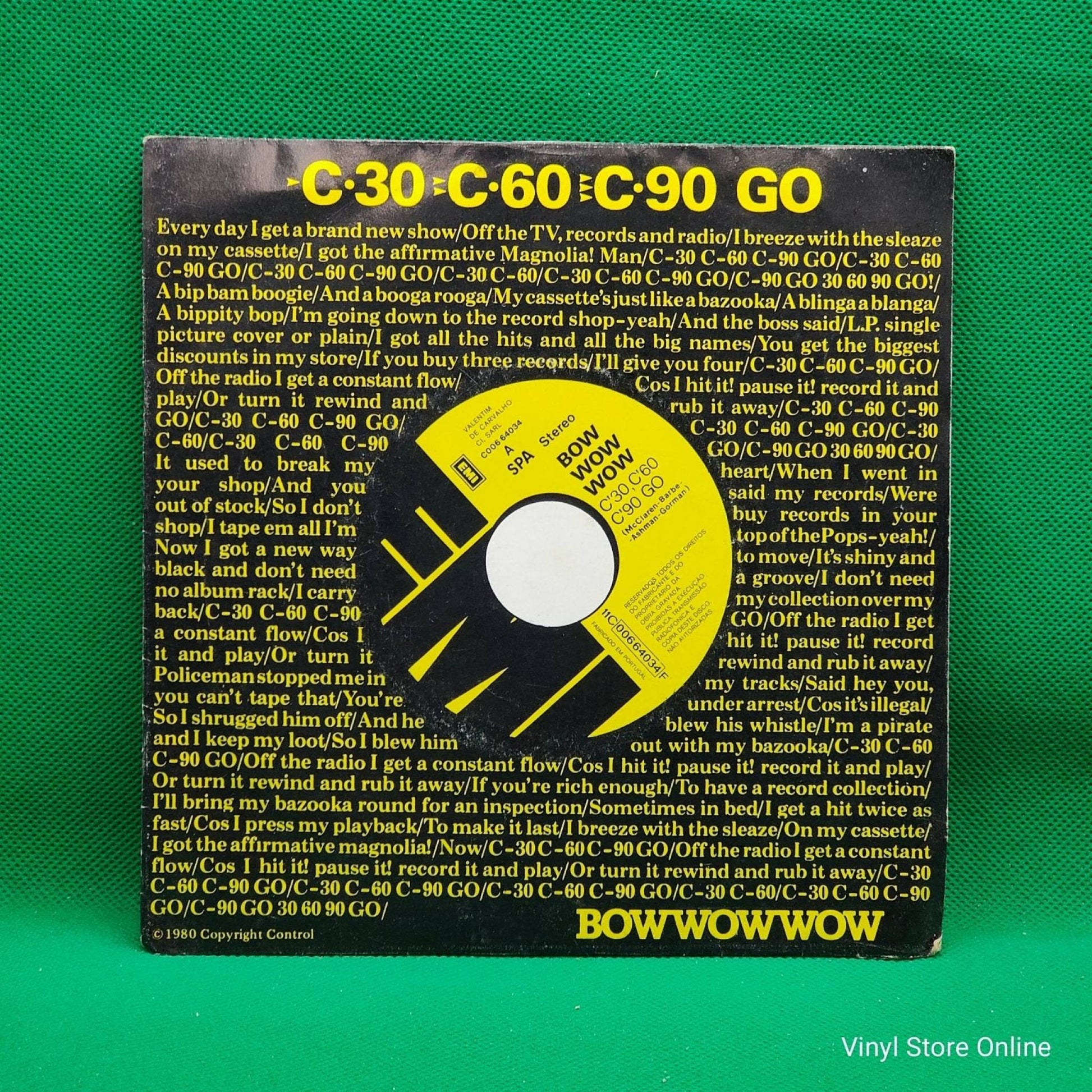 Bow Wow Wow ‎– C·30 C·60 C·90 Go - Vinyl Store Online