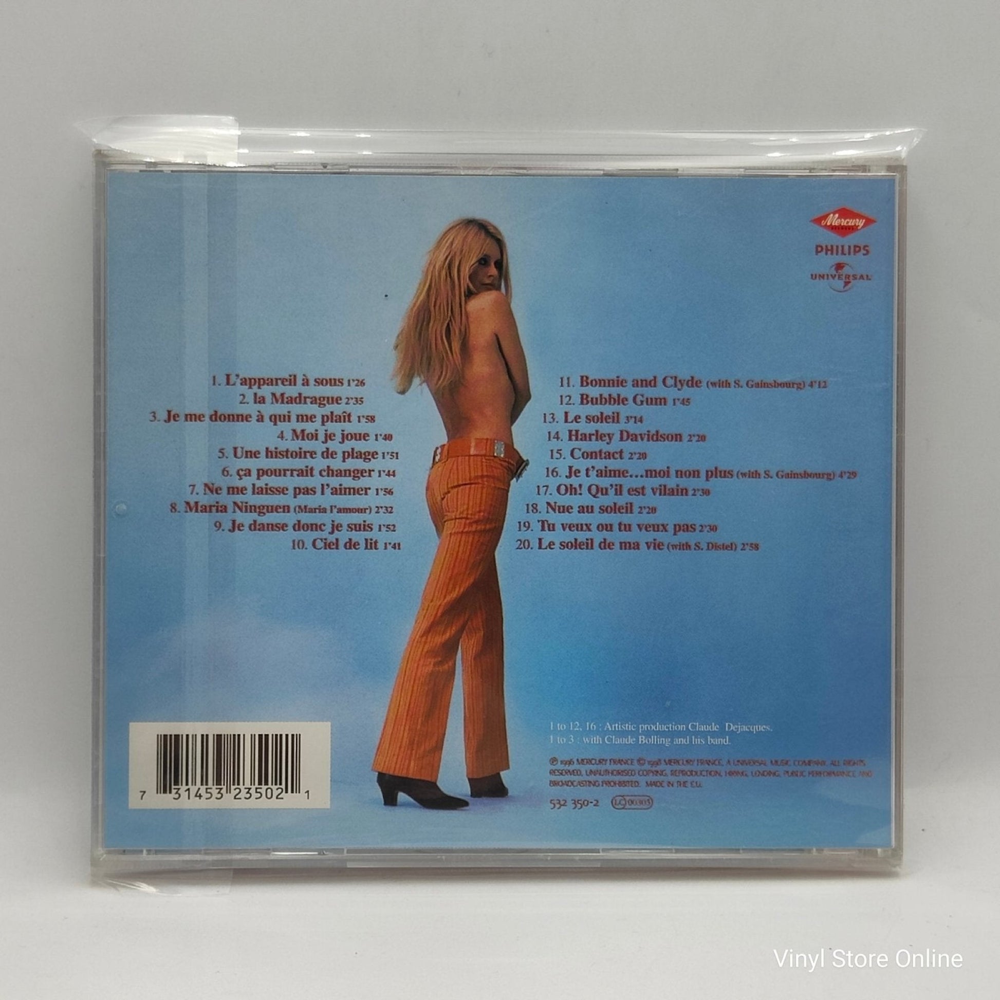 Brigitte Bardot ‎– Best Of BB - Vinyl Store Online