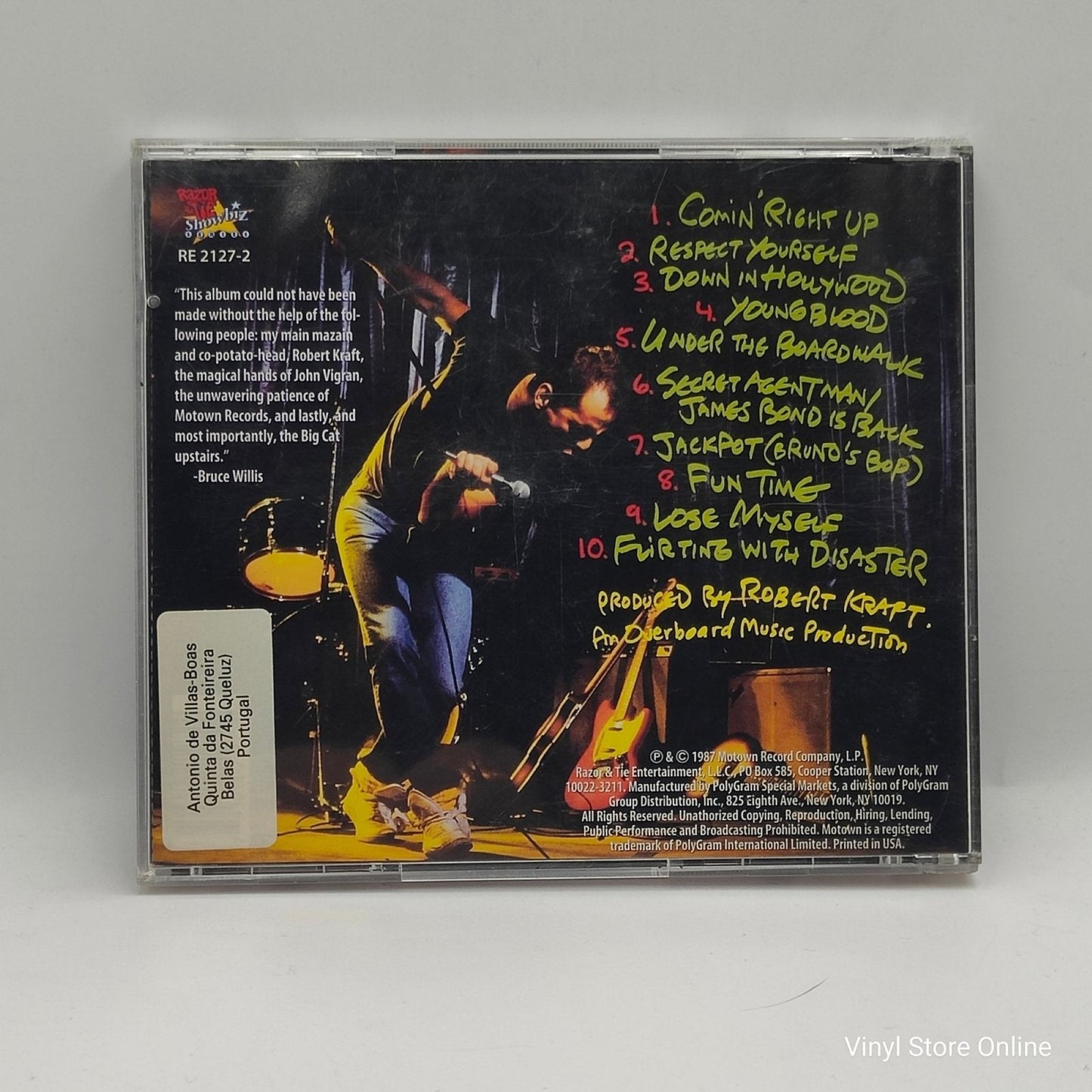 Bruce Willis ‎– The Return Of Bruno - Vinyl Store Online