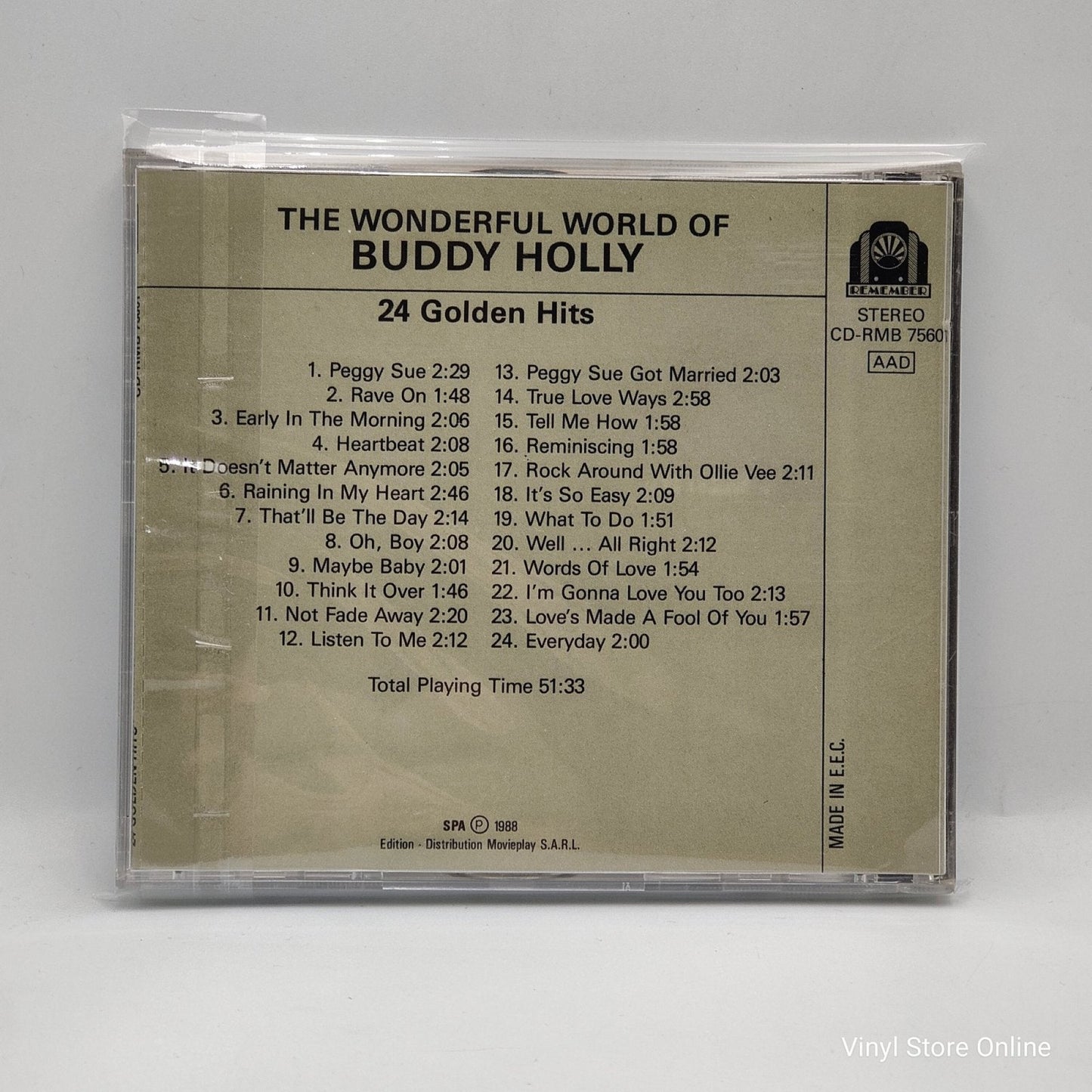 Buddy Holly ‎– The Wonderful World Of Buddy Holly - Vinyl Store Online