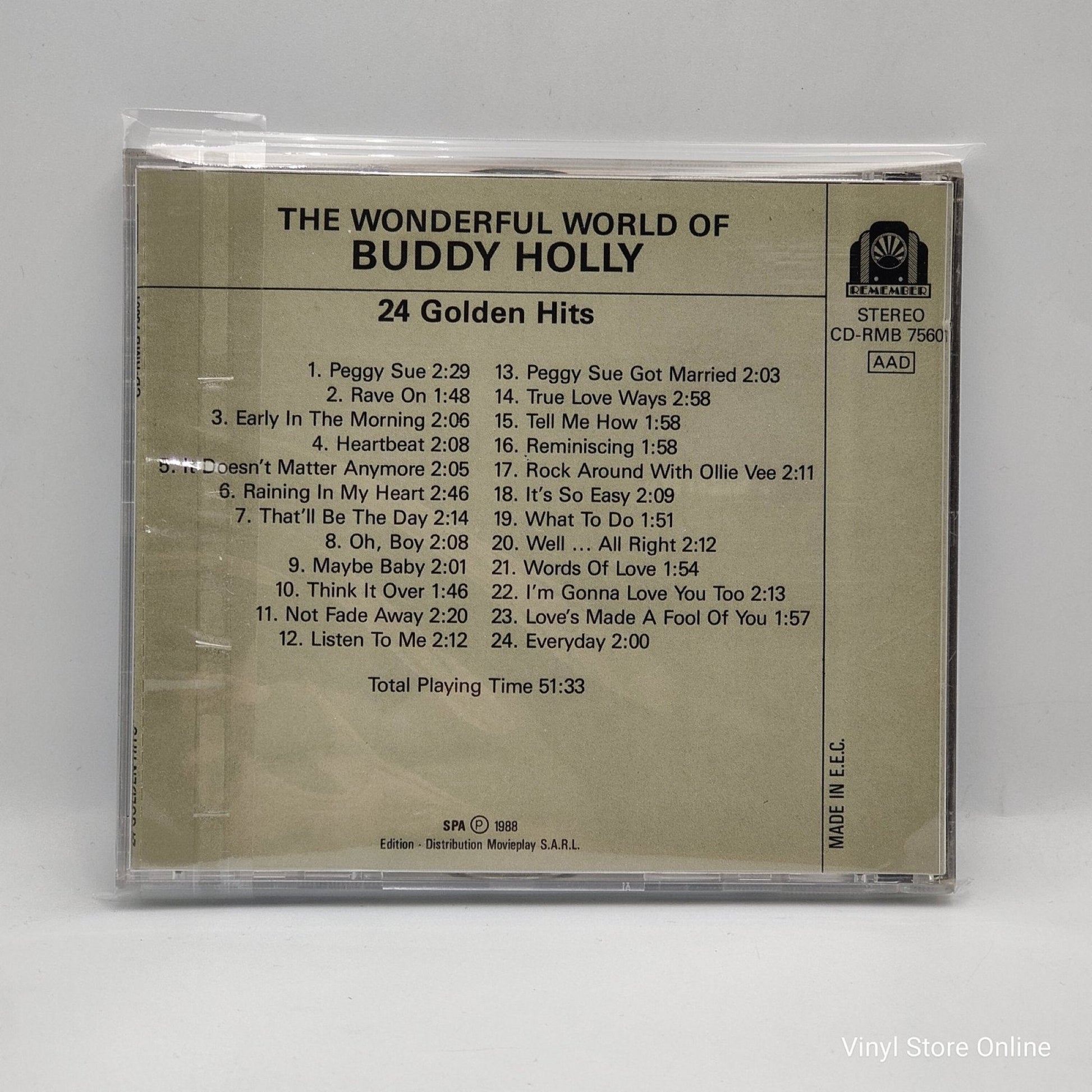 Buddy Holly ‎– The Wonderful World Of Buddy Holly - Vinyl Store Online