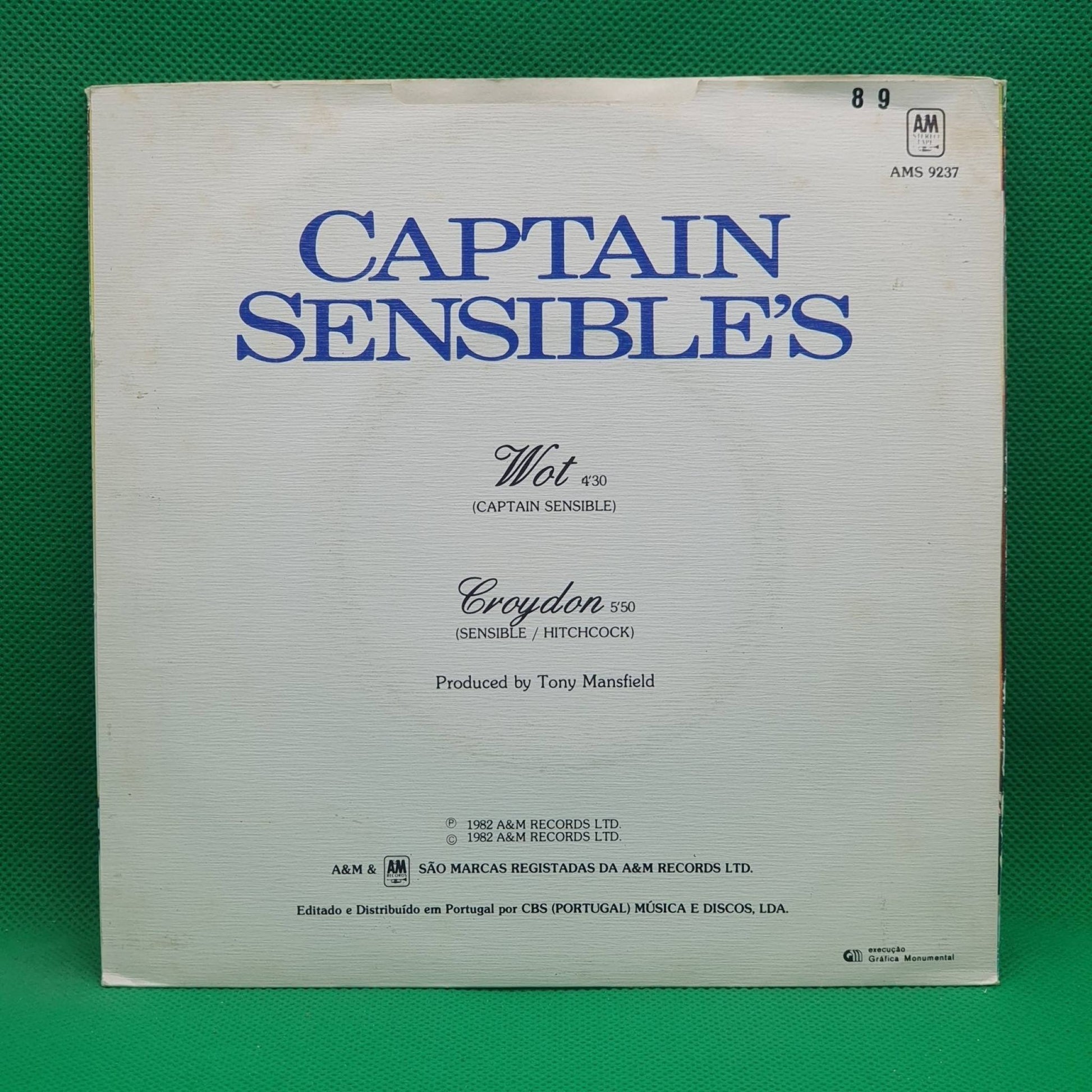 Captain Sensible ‎– Wot - Croydon - Vinyl Store Online