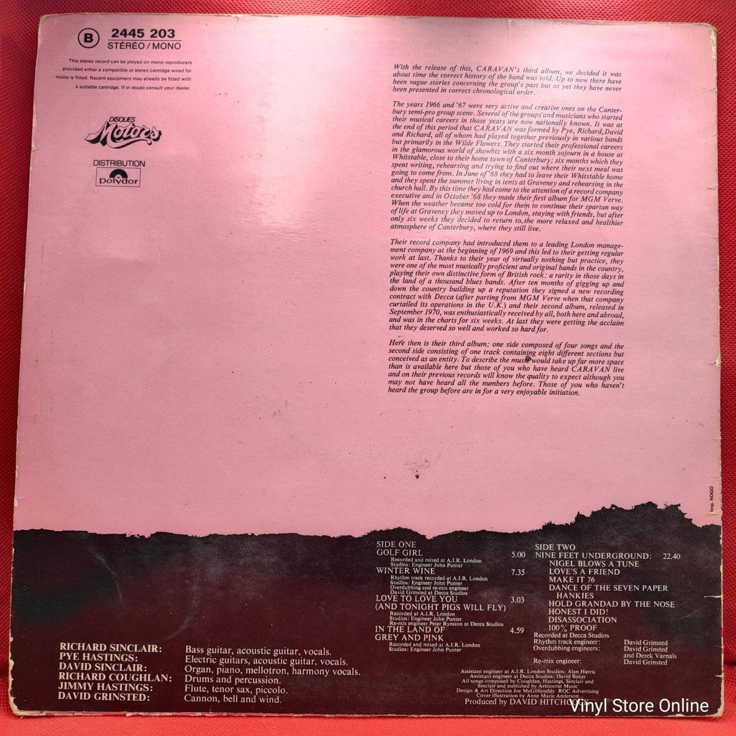 Caravan ‎– In The Land Of Grey And Pink - Vinyl Store Online