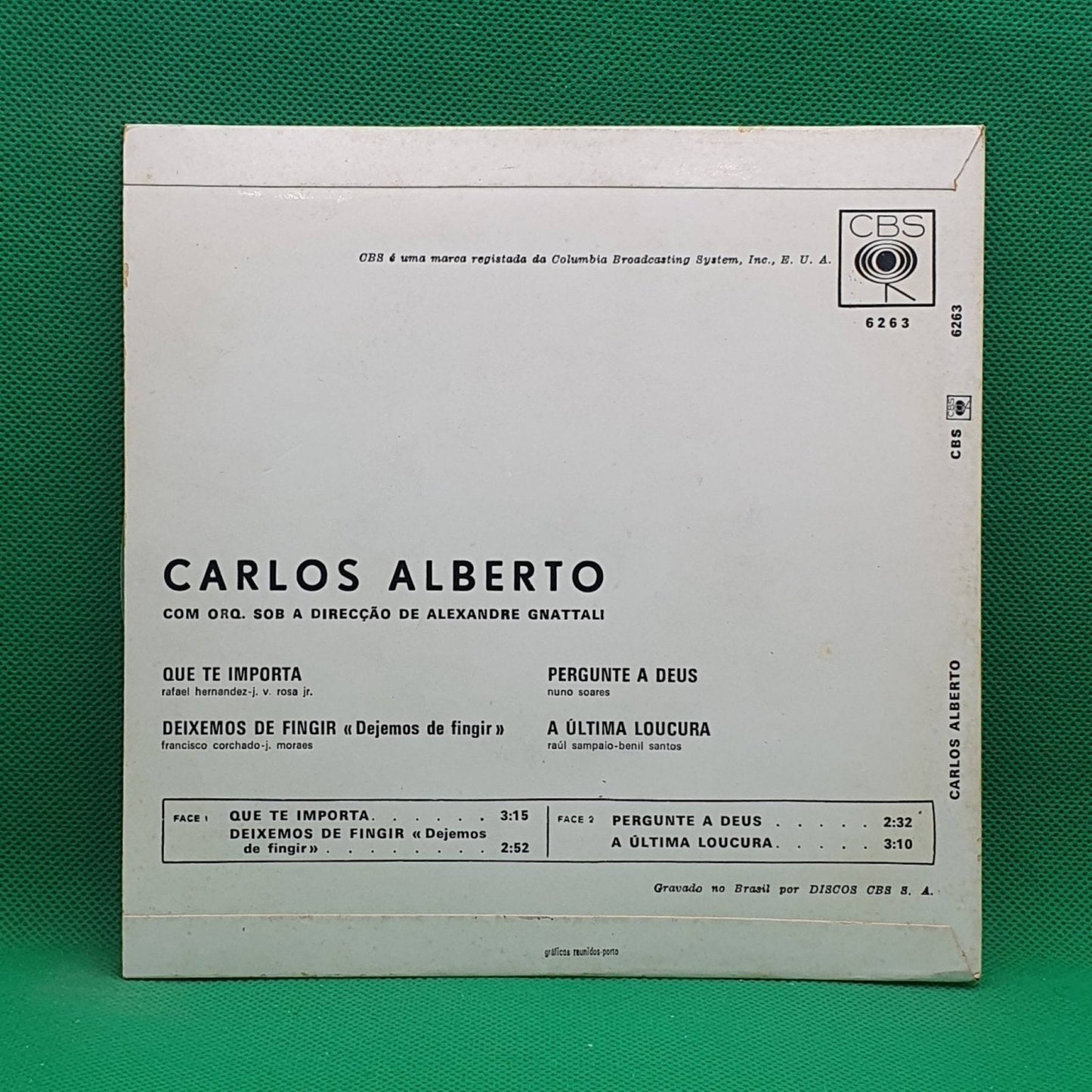 Carlos Alberto – Que Te Importa - Vinyl Store Online