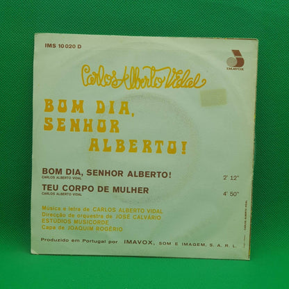 Carlos Alberto Vidal ‎– Bom Dia, Senhor Alberto! - Vinyl Store Online