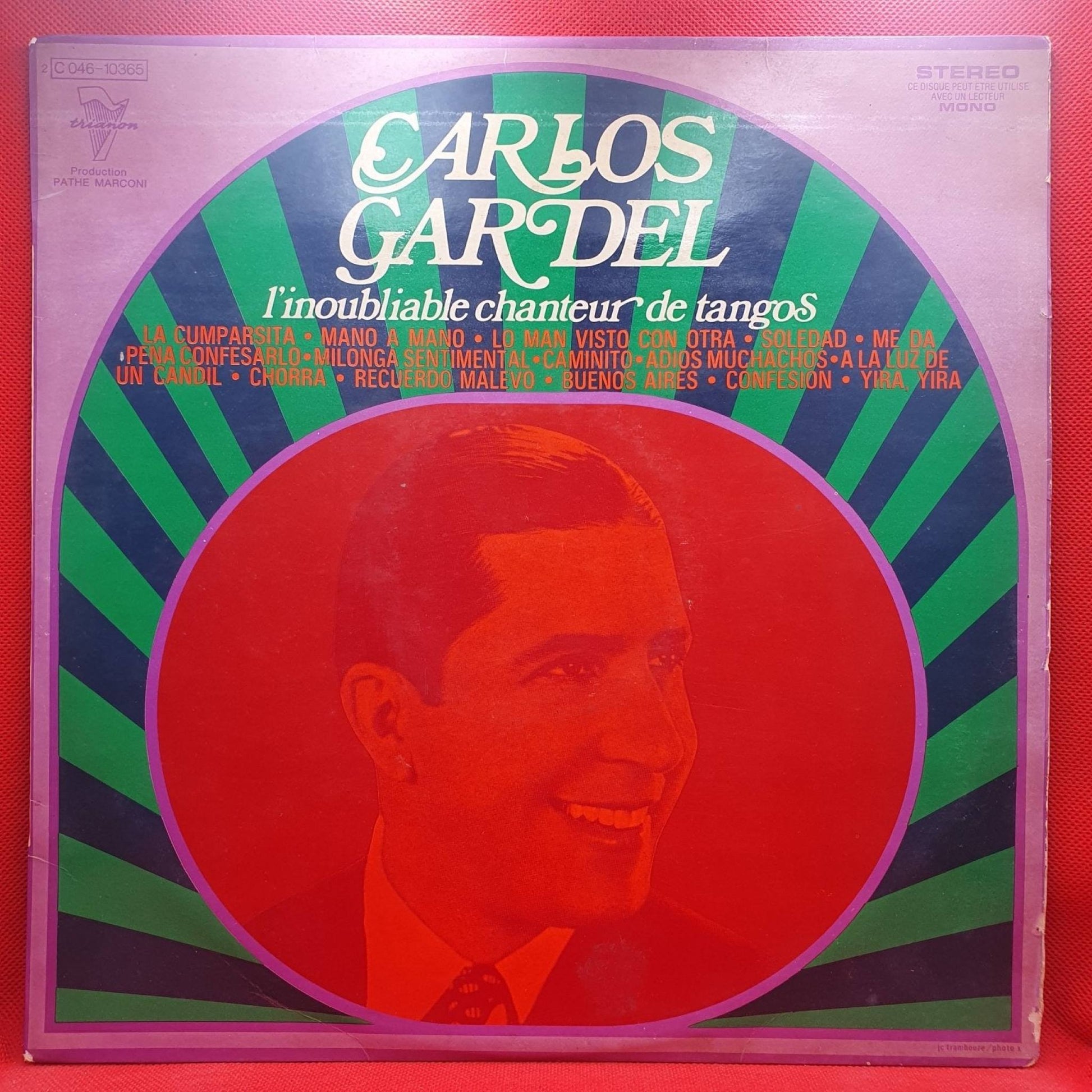 Carlos Gardel ‎– L'Inoubliable Chanteur De Tangos - Vinyl Store Online