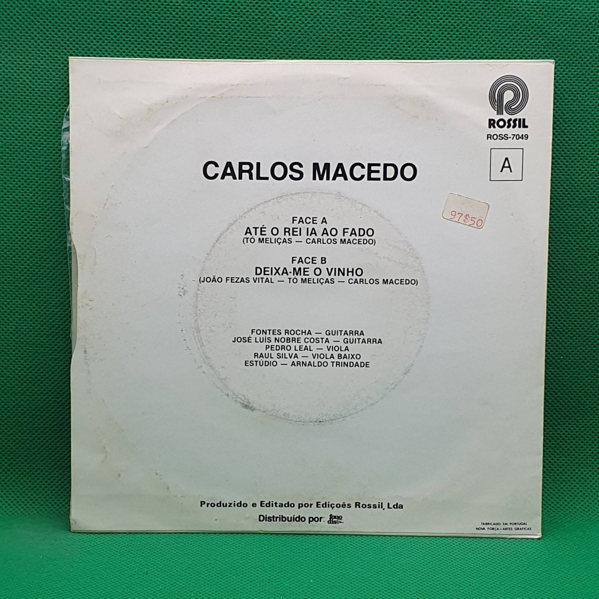 Carlos Macedo ‎– Até O Rei Ia Ao Fado - Vinyl Store Online