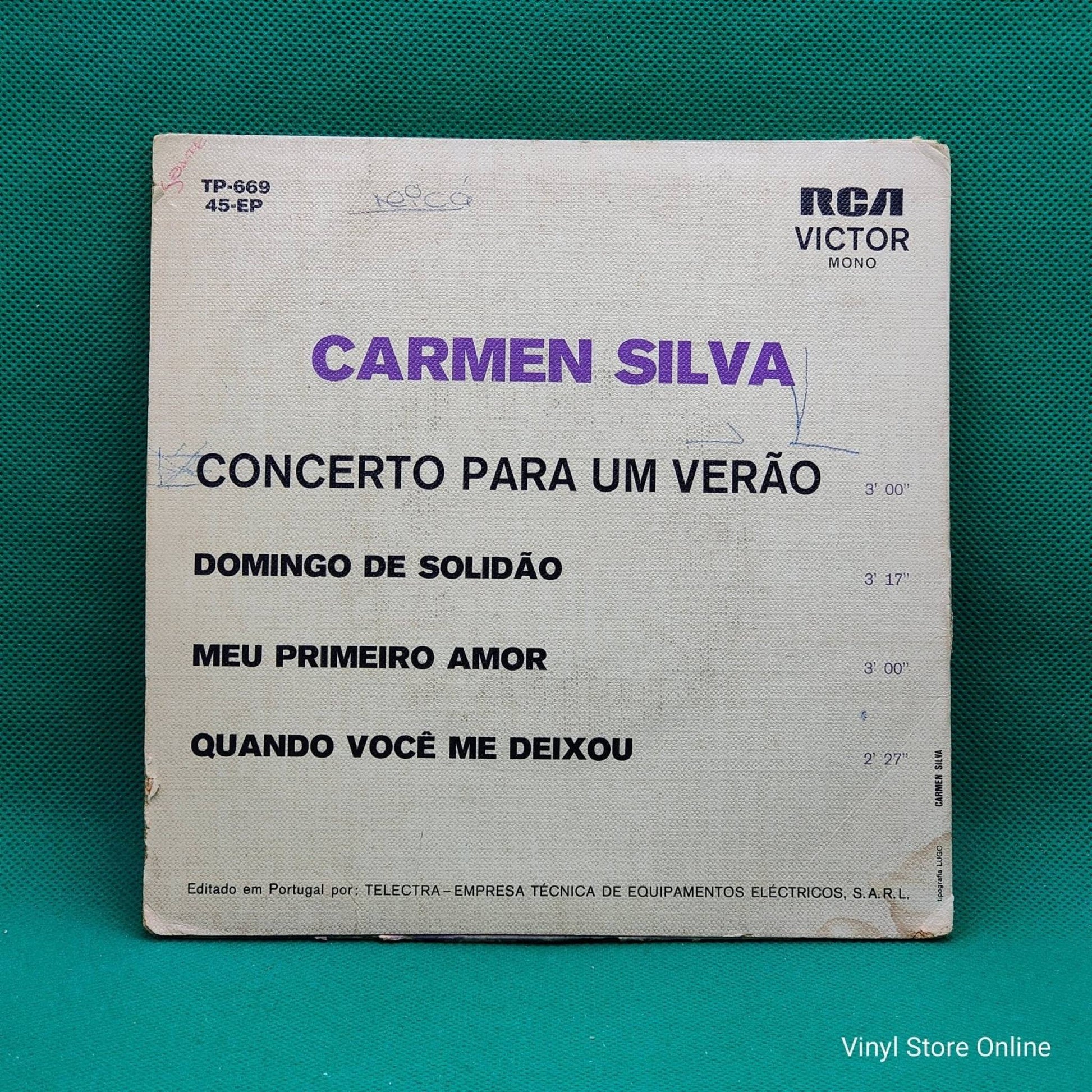 Carmen Silva ‎– Concerto Para Um Verão / Meu Primeiro Amor - Vinyl Store Online