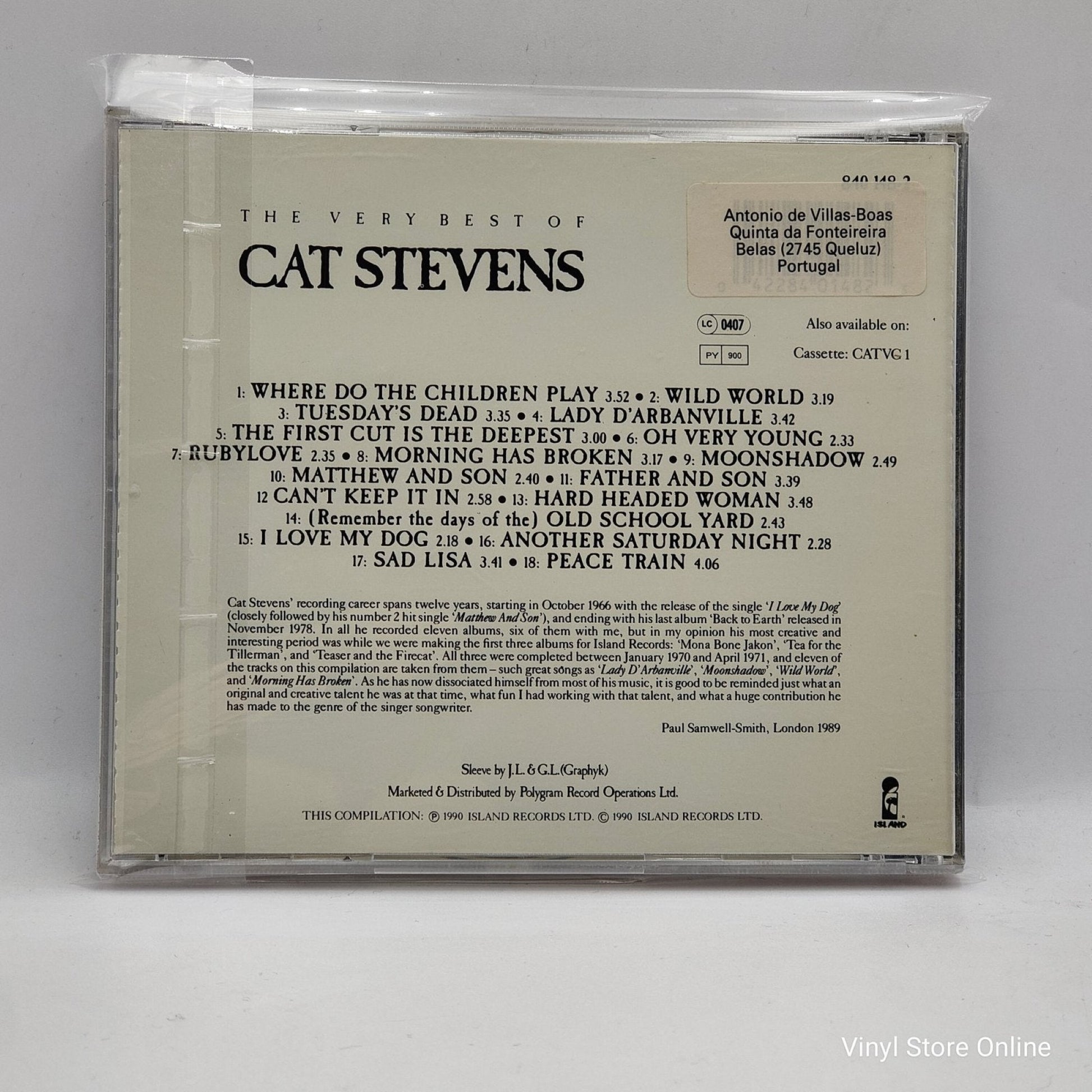 Cat Stevens ‎– The Very Best Of Cat Stevens - Vinyl Store Online