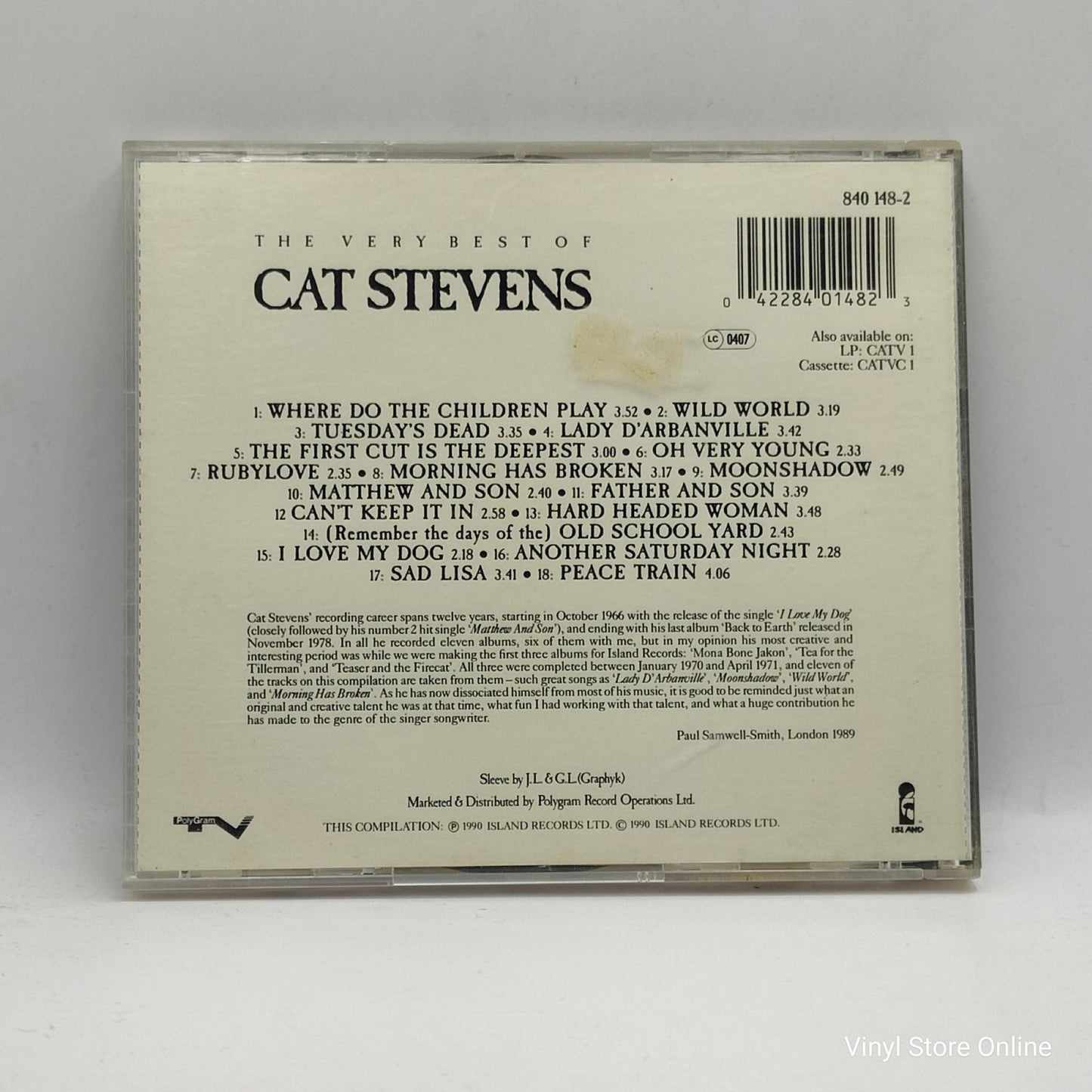Cat Stevens ‎– The Very Best Of Cat Stevens - Vinyl Store Online