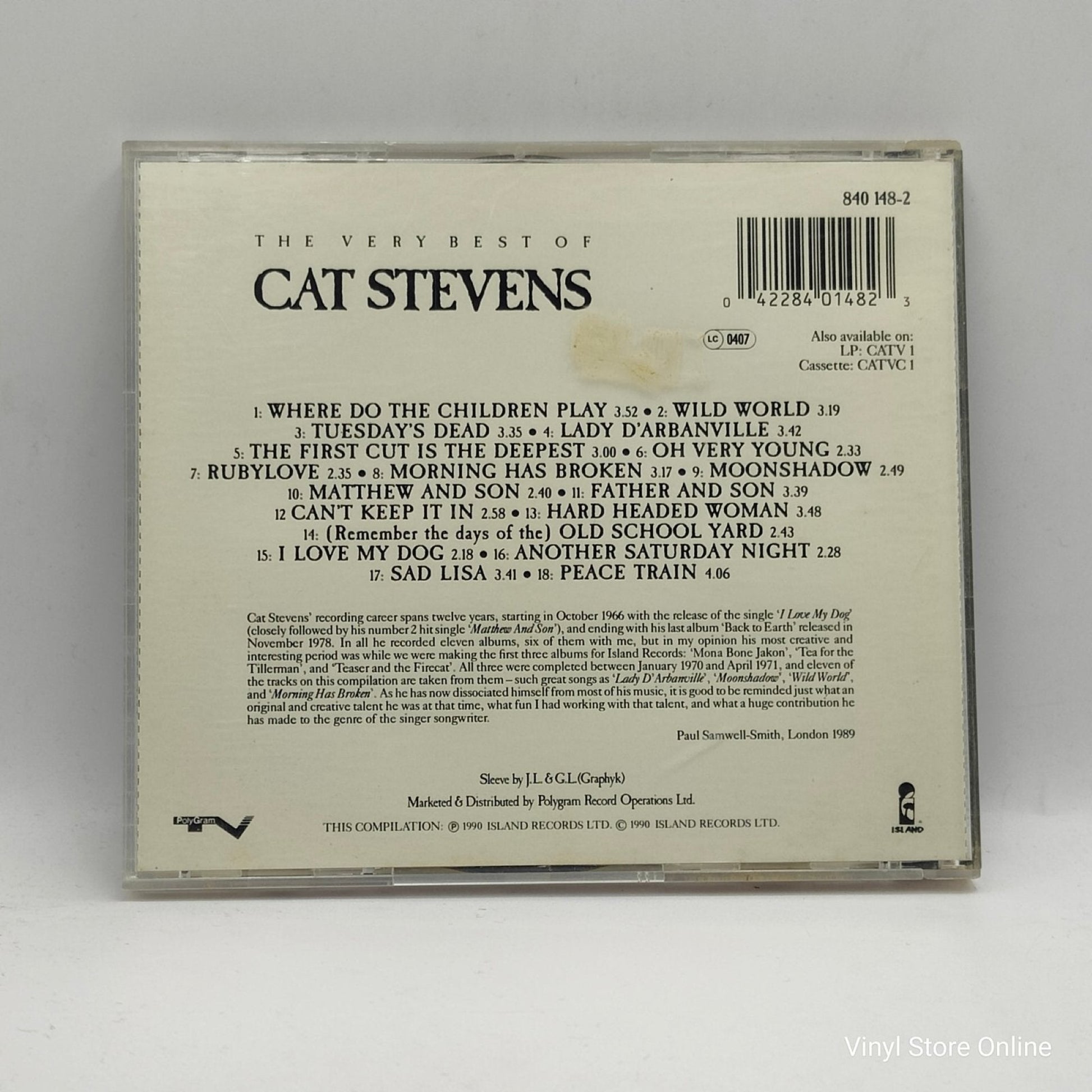 Cat Stevens ‎– The Very Best Of Cat Stevens - Vinyl Store Online