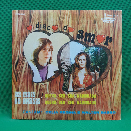 Célia Regina, Walter Basso ‎– O Disco Do Amor - As Mais Do Brasil - Vinyl Store Online