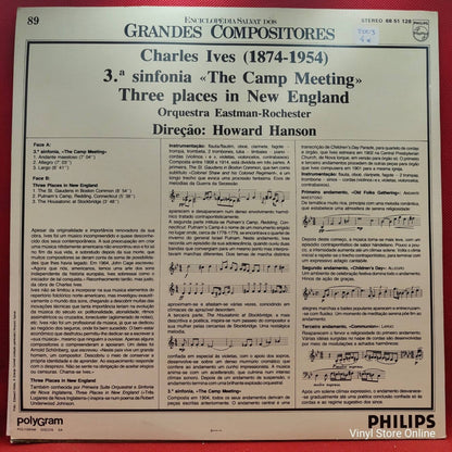 Charles Ives - Orquestra Eastman Rochester ‎– 3.ª Sinfonia «The Camp Meeting» / Three Places In New England - Vinyl Store Online