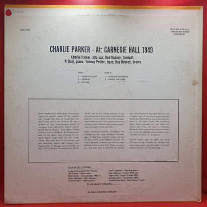Charlie Parker – 1949 Concert - Vinyl Store Online