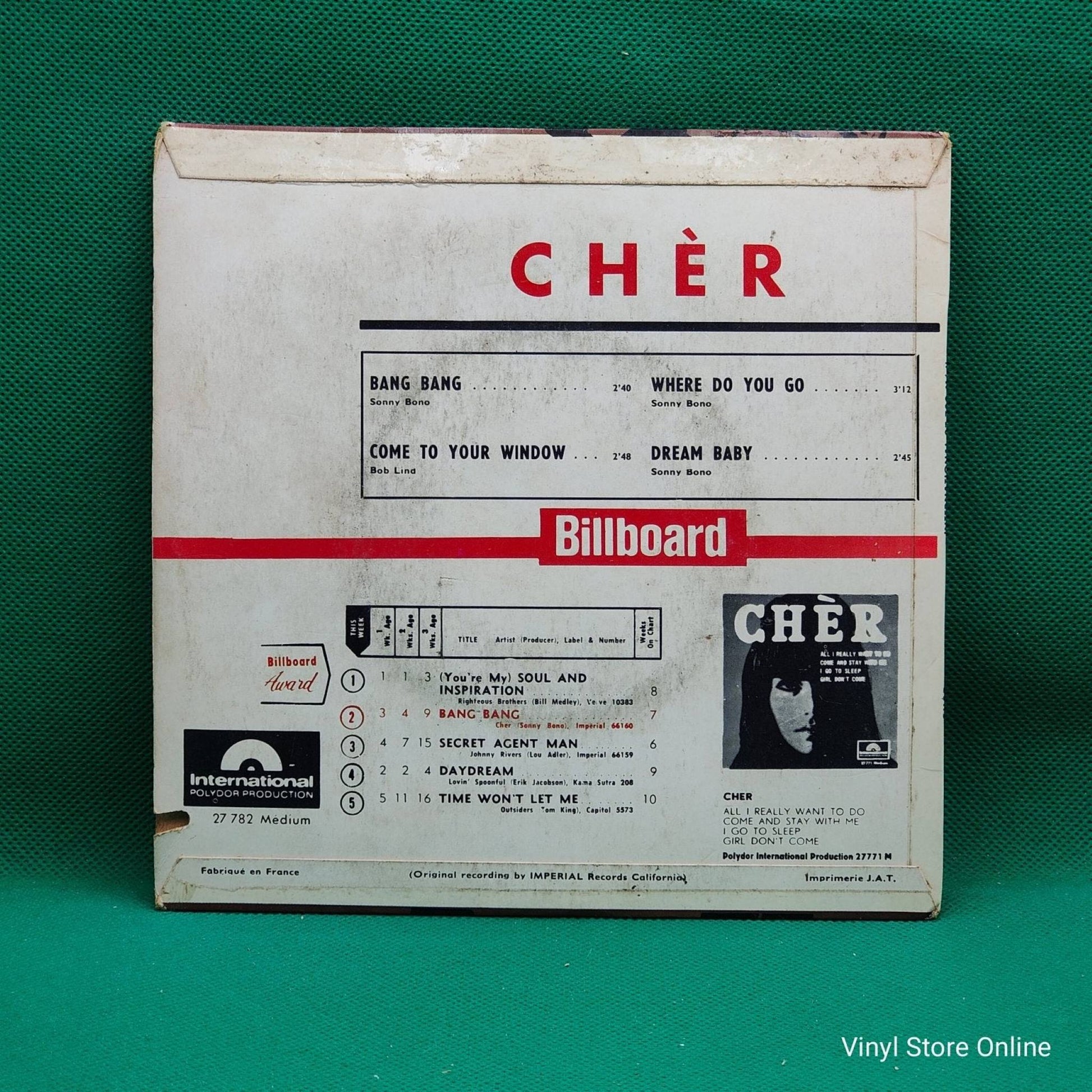Cher ‎– Bang Bang - Vinyl Store Online